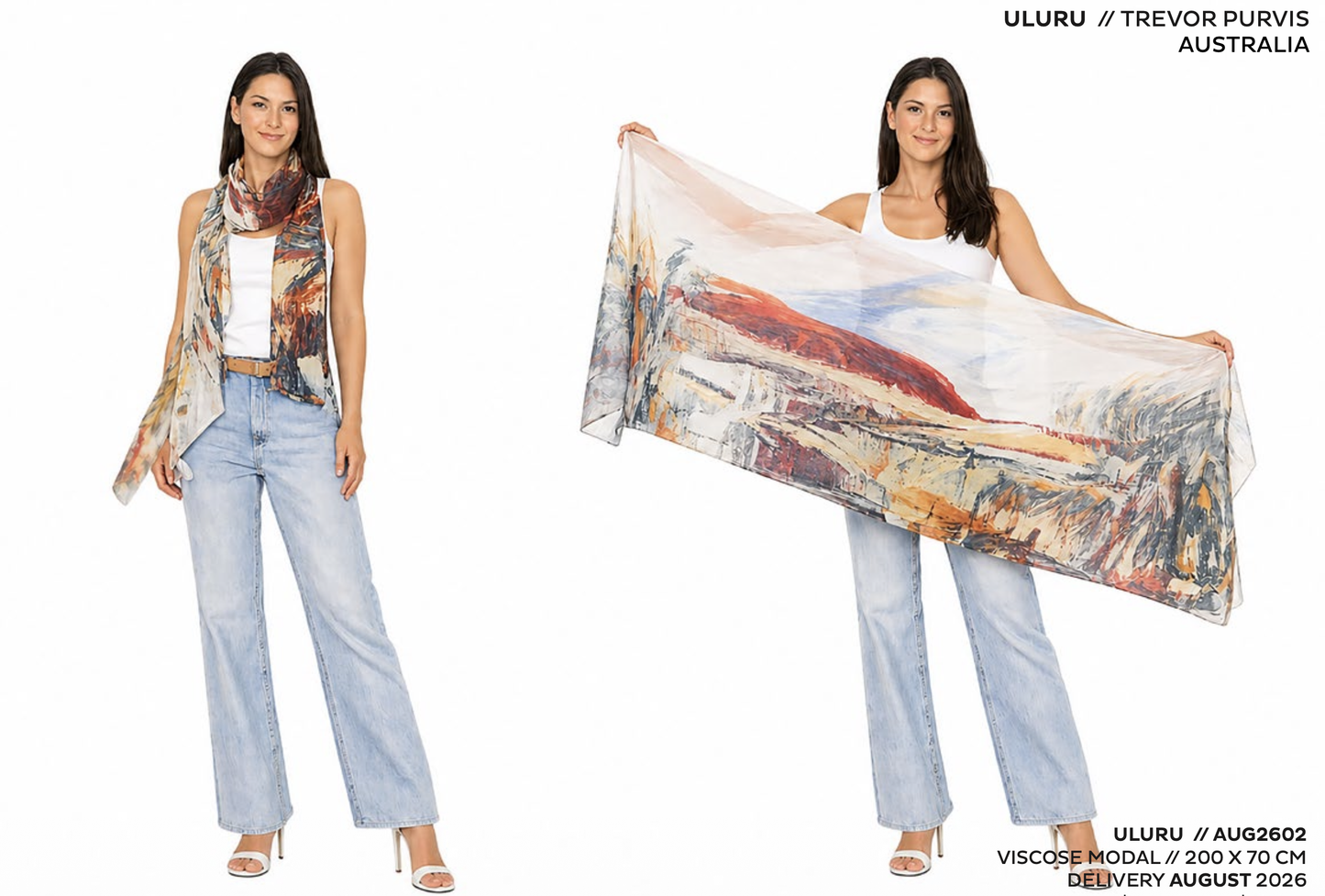 The Artists Label - Viscose Scarf | Uluru