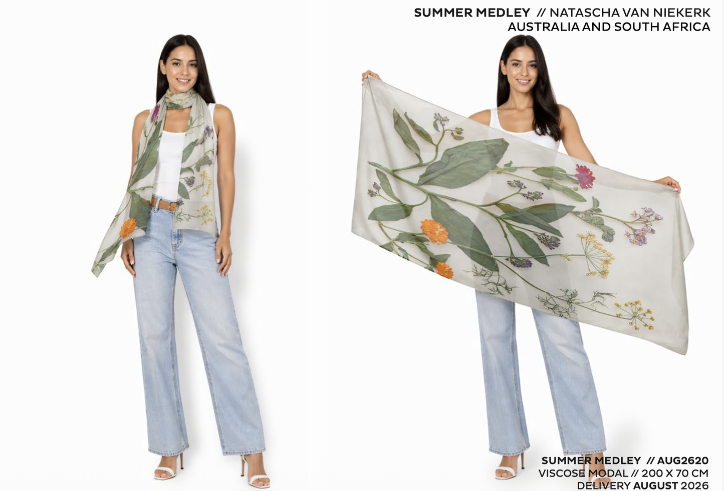 The Artists Label - Viscose Scarf | Summer Medley