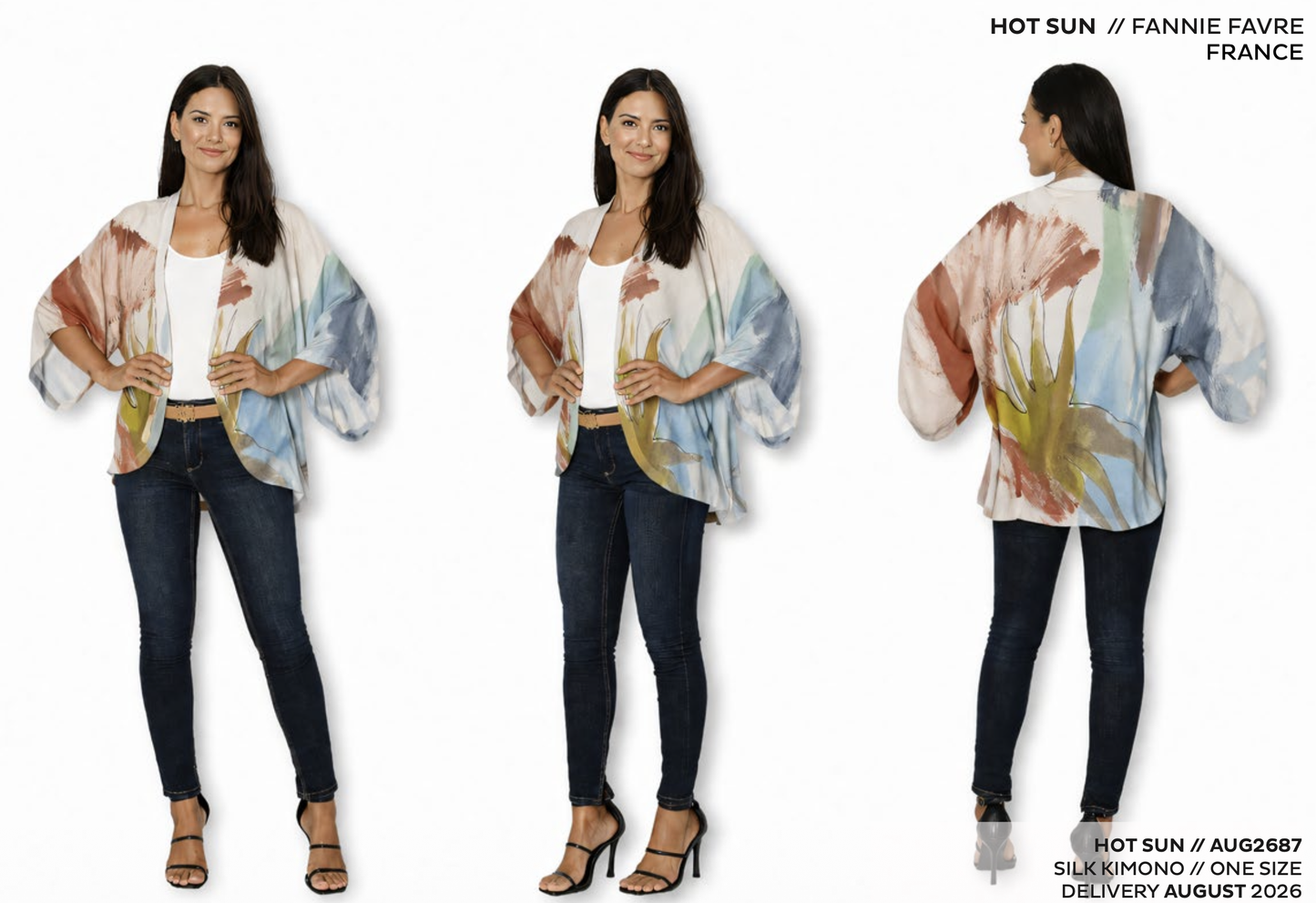 The Artists Label - Silk Kimono | Hot Sun