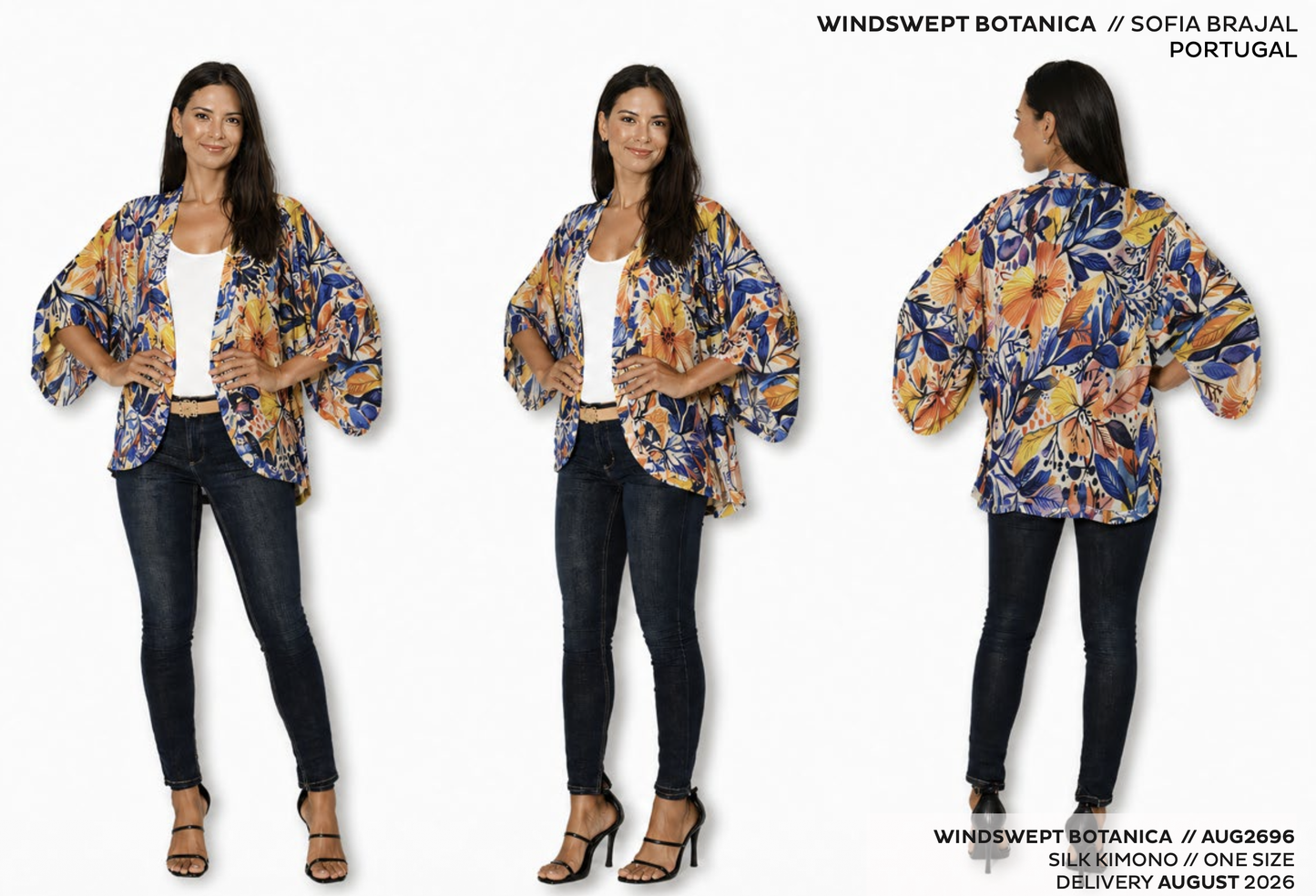 The Artists Label - Silk Kimono | Windswept Botanica