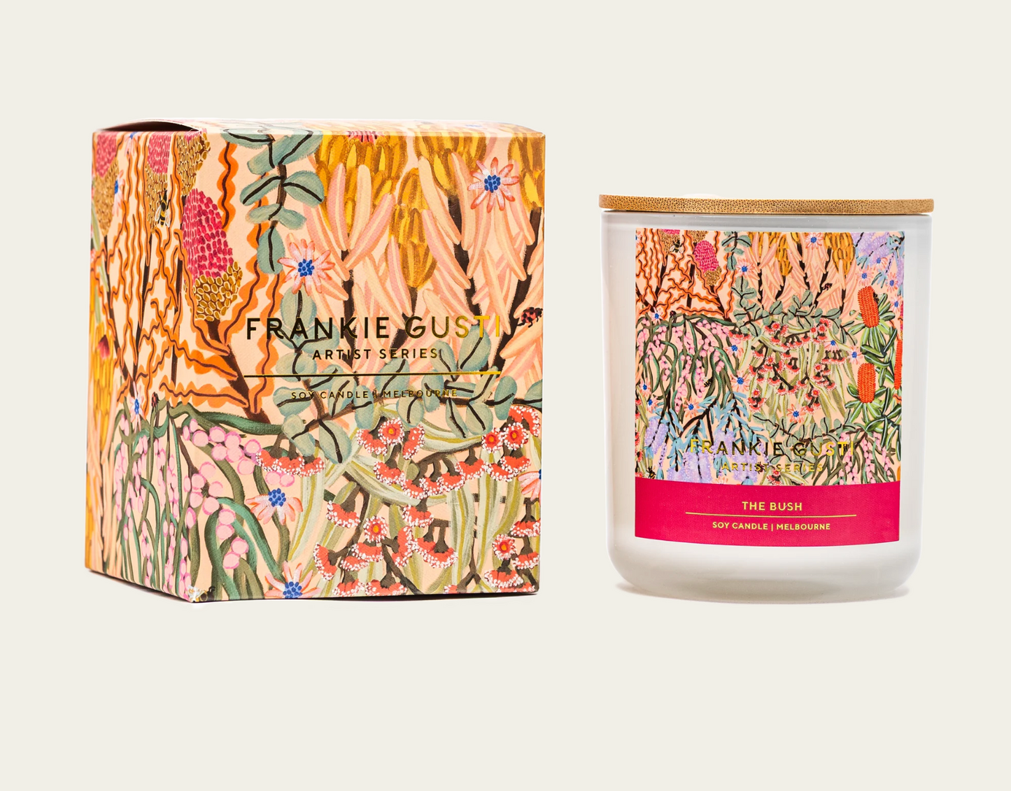 Frankie Gusti - Artist Series Candle The Bush - The Ivy Room Adelaide