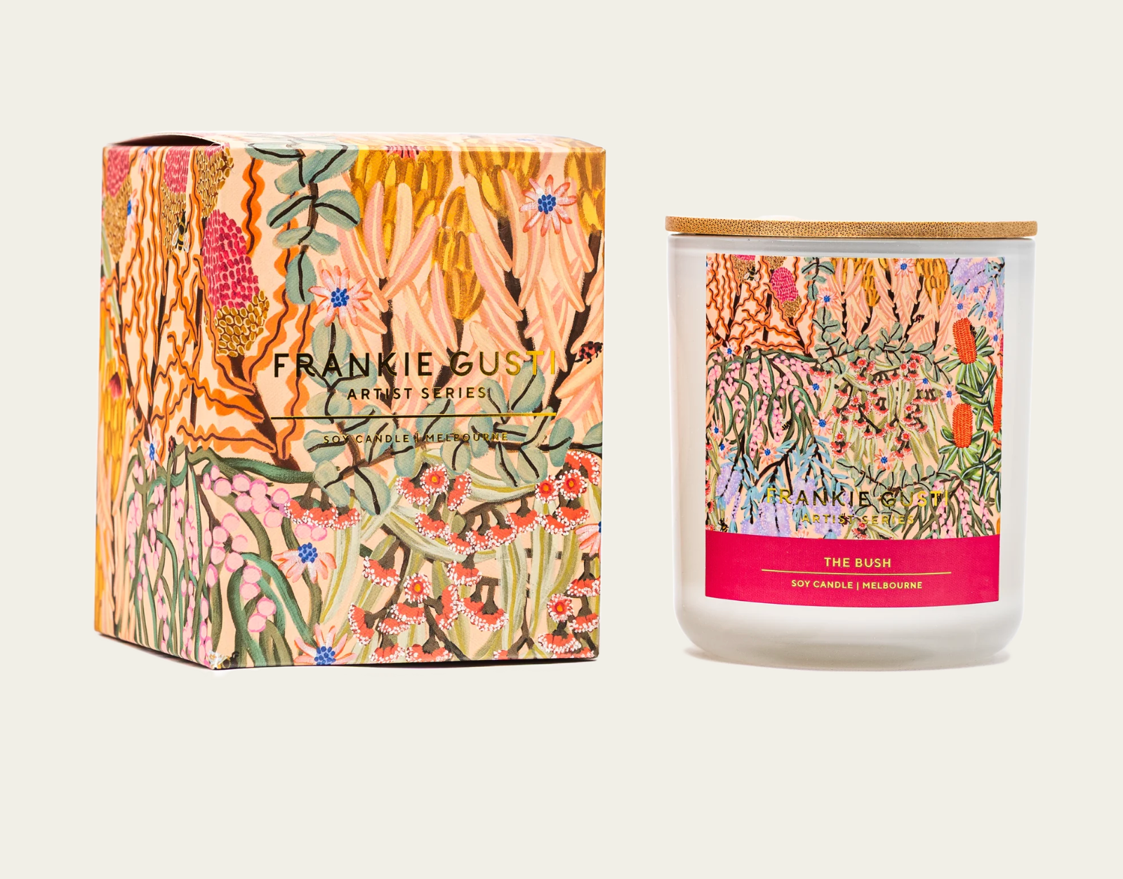 Frankie Gusti - Artist Series Candle The Bush - The Ivy Room Adelaide