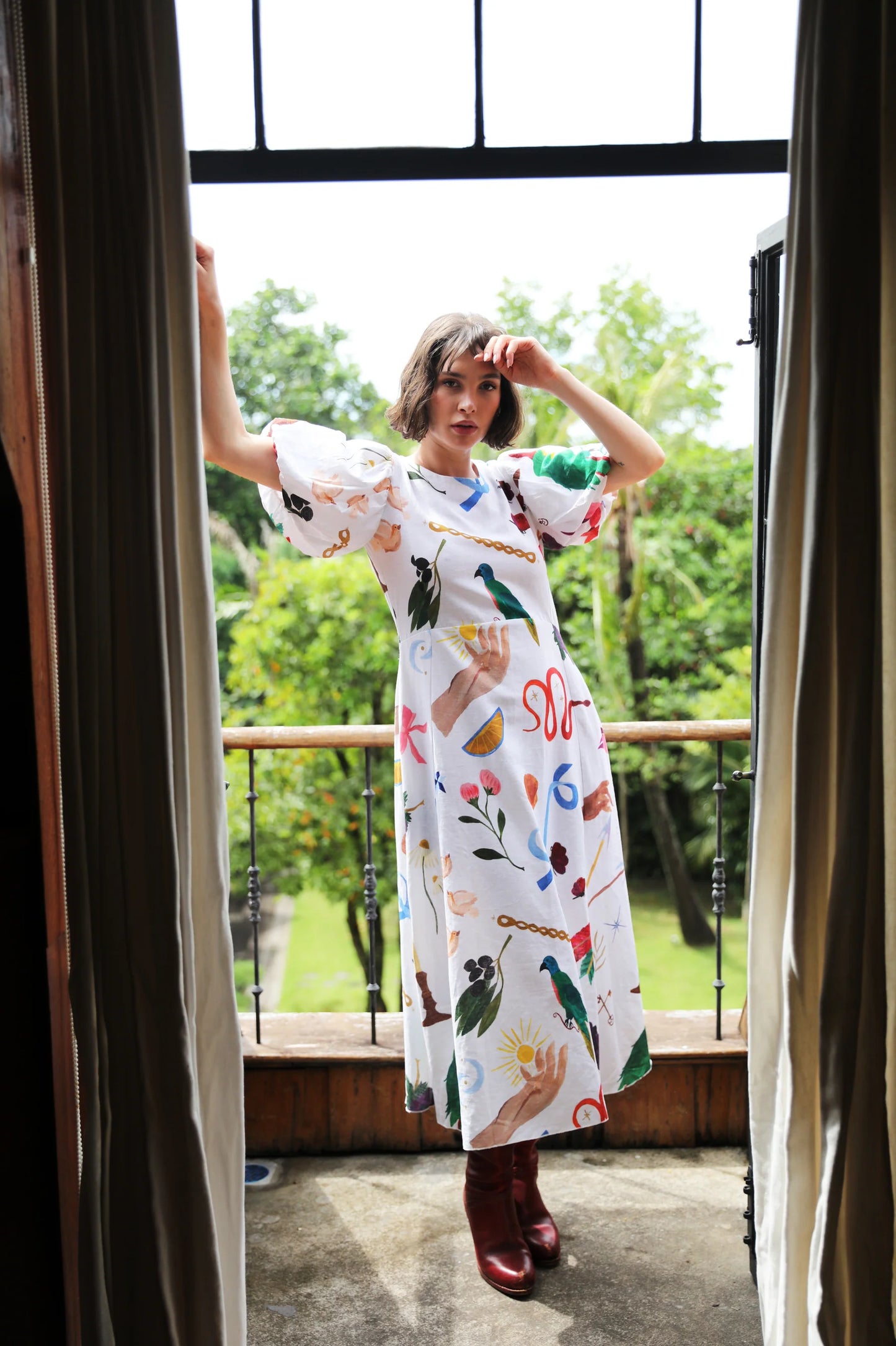 Frank & Dollys - Boheme Linen Midi Dress