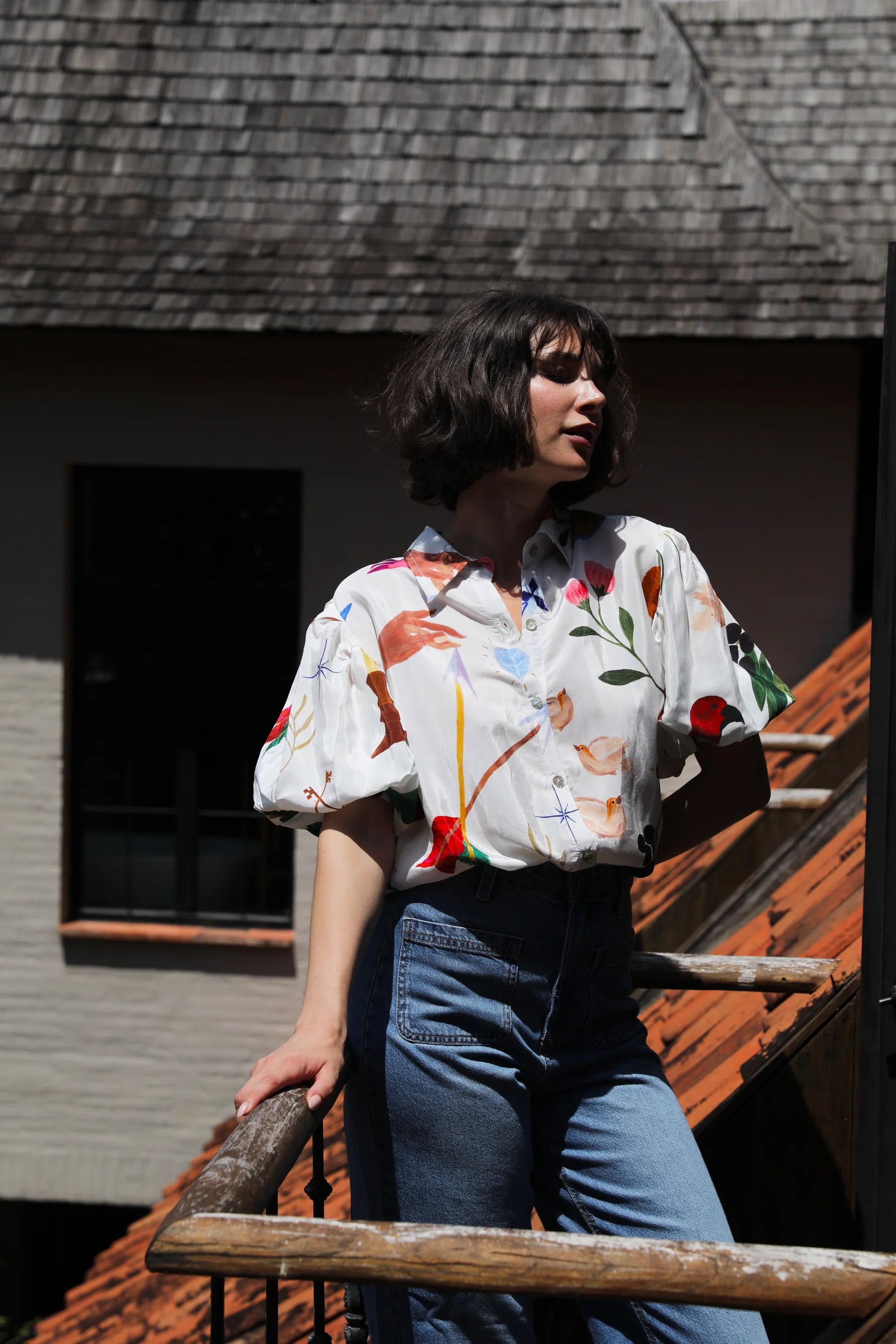 Frank & Dollys - Boheme Blouse White - The Ivy Room Adelaide