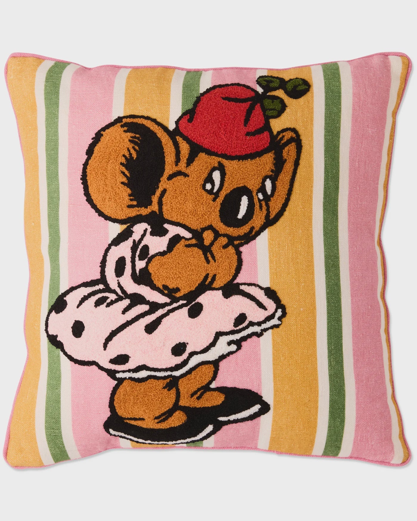 Kip & Co - Nutsy Embroidered Cushion