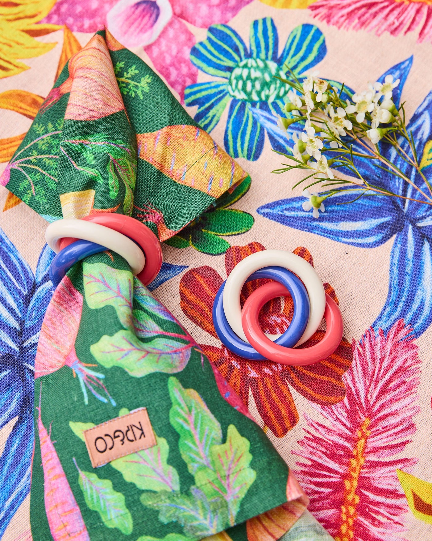 Kip & Co - Veggie Soup Linen 4P Napkin Set - The Ivy Room Adelaide