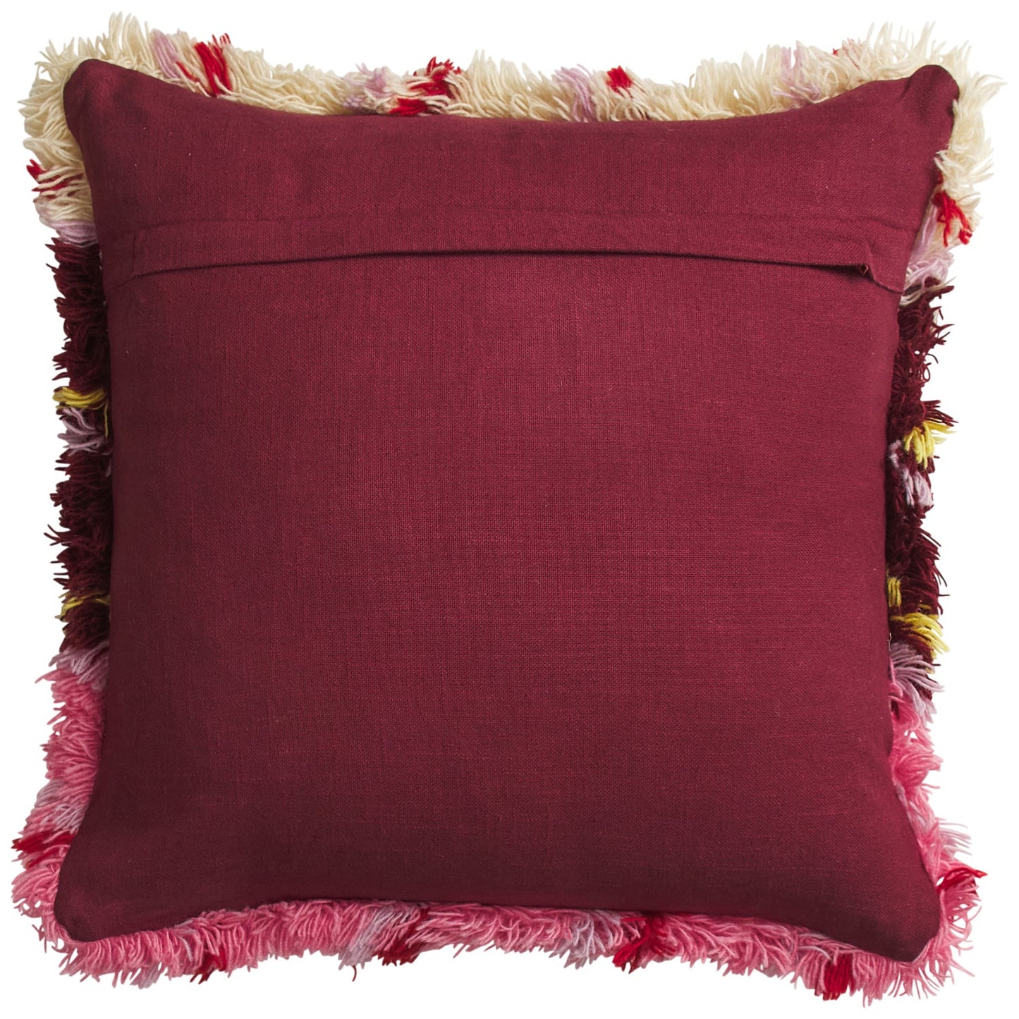 Sage x Clare - Karina Shag Cushion | Rosewood
