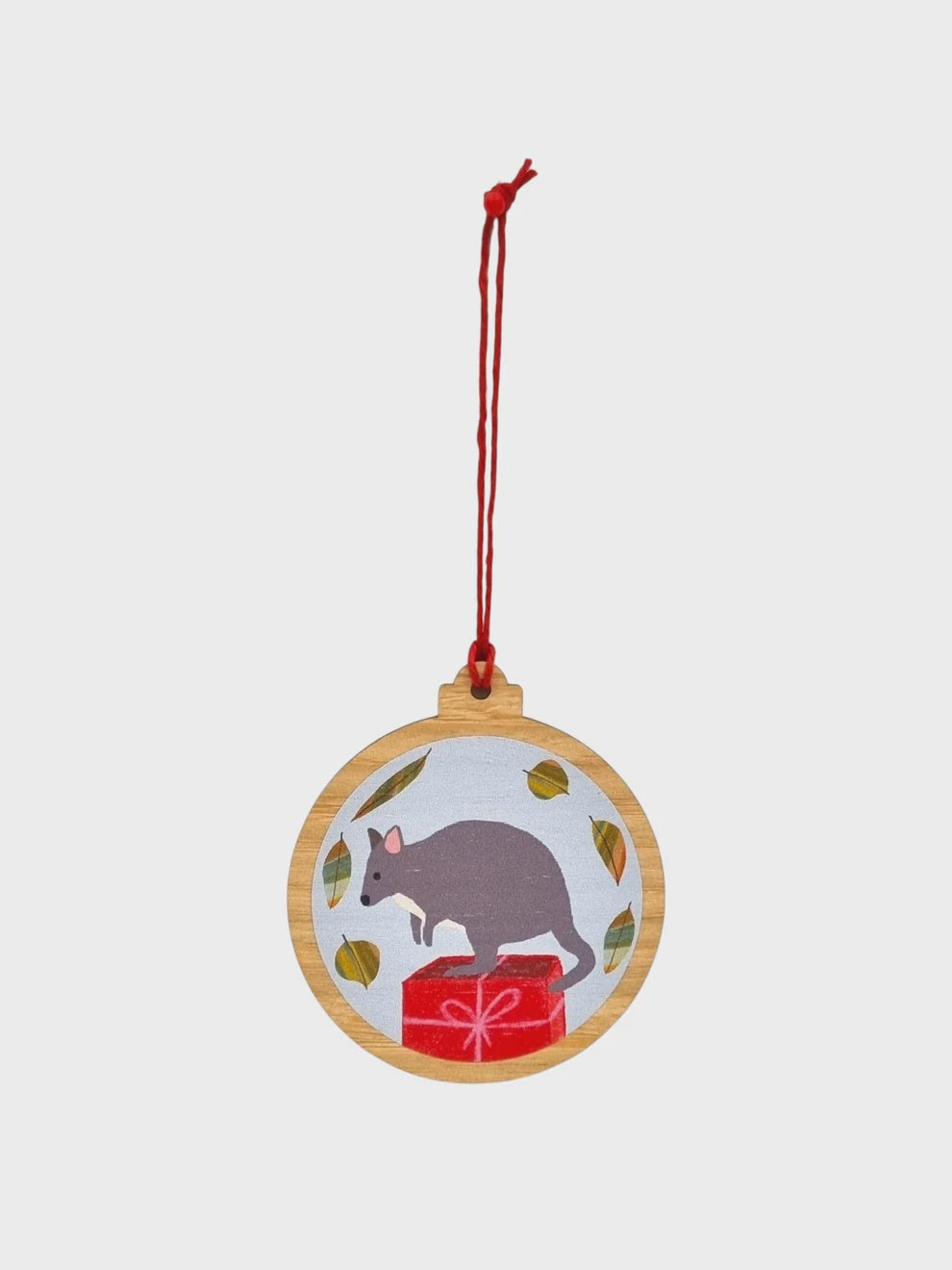 Red Parka - Pademelon Wooden Christmas Decoration