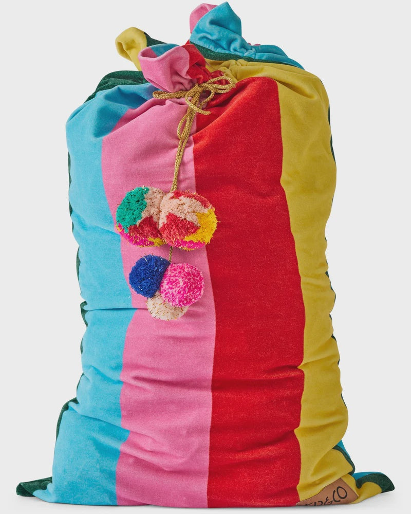 Kip & Co - Rainbow Joy Velvet Santa Sack