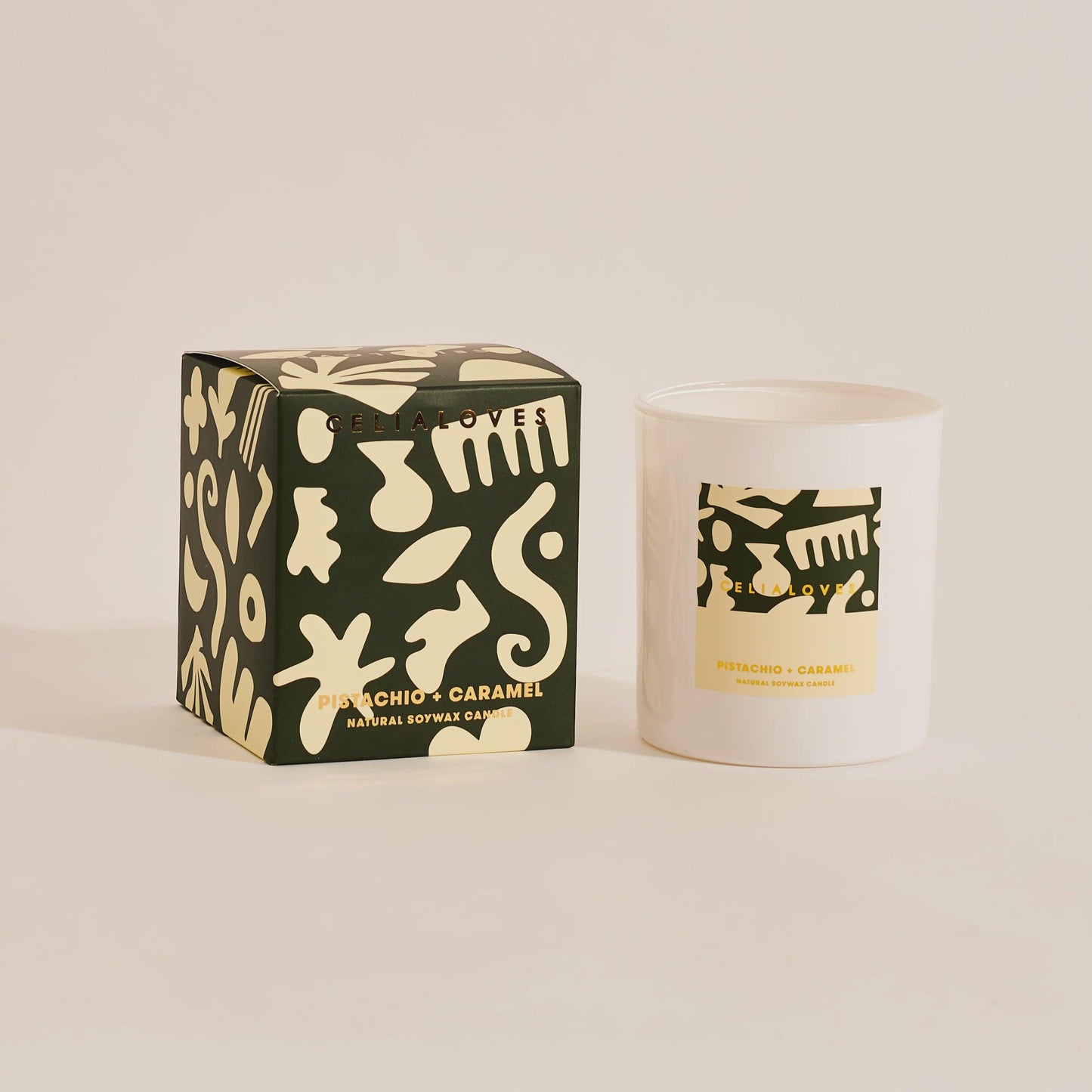 Celia Loves - 80hr Candle | Pistachio + Caramel - The Ivy Room Adelaide