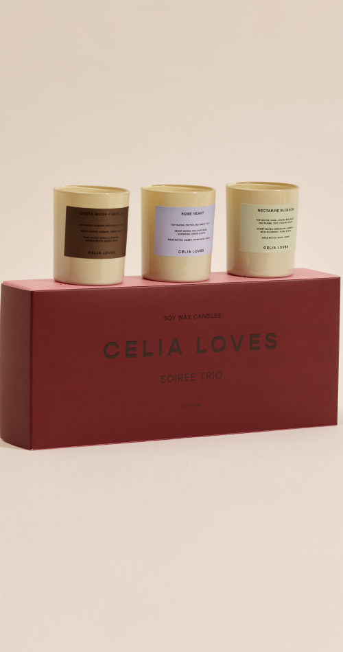 Celia Loves - Trio Candle Set Soiree - The Ivy Room Adelaide