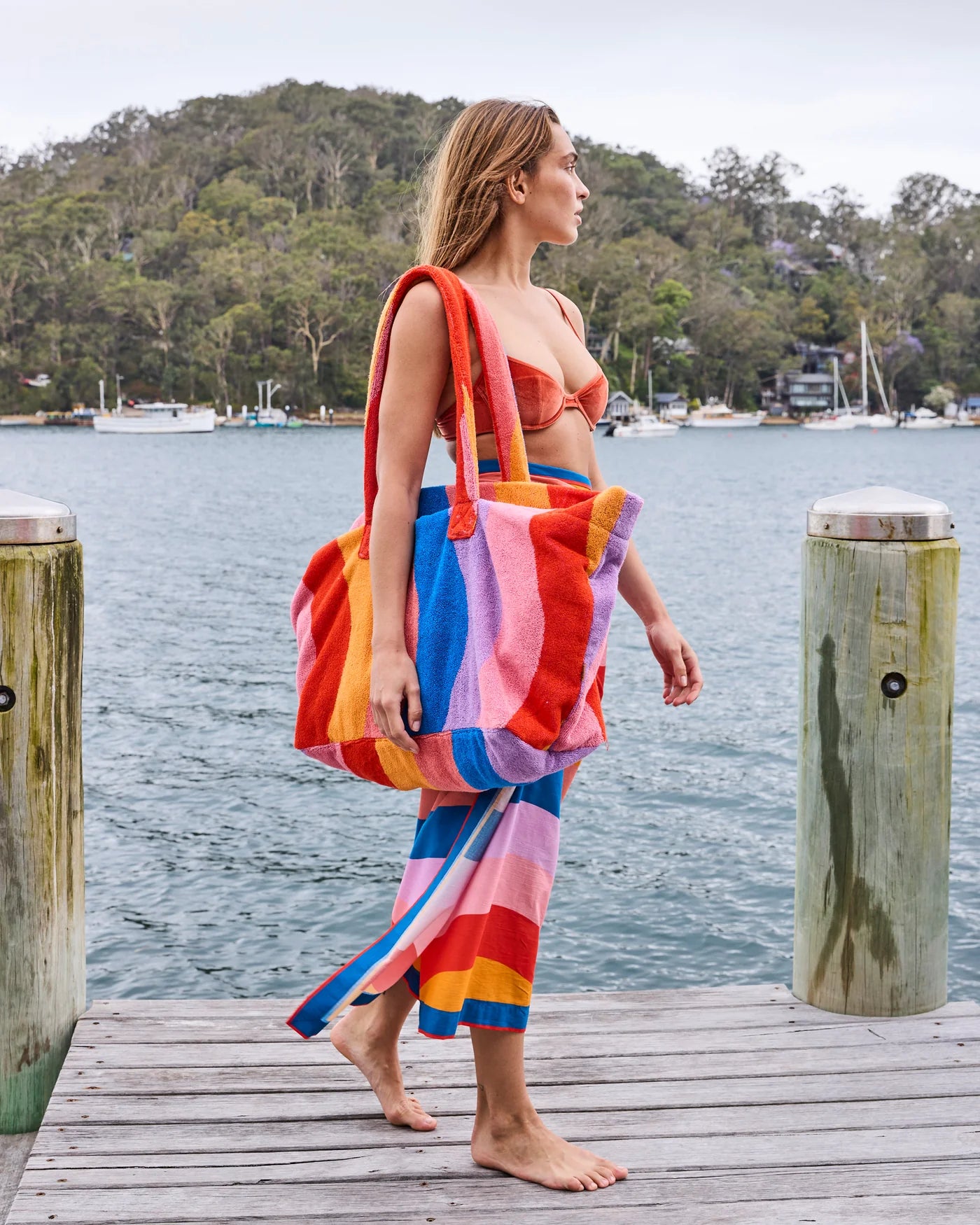 Kip & Co - Surfs Up Terry Oversized Beach Bag