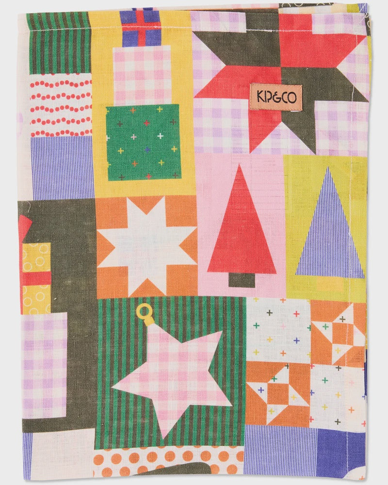 Kip & Co - Christmas Patchwork Tea Towel