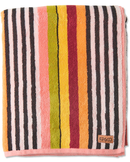 Kip & Co - Casablanca Stripe Terry Beach Towel - The Ivy Room Adelaide