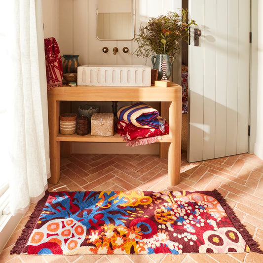 Sage x Clare - Cora Bath Runner Garnet - The Ivy Room Adelaide