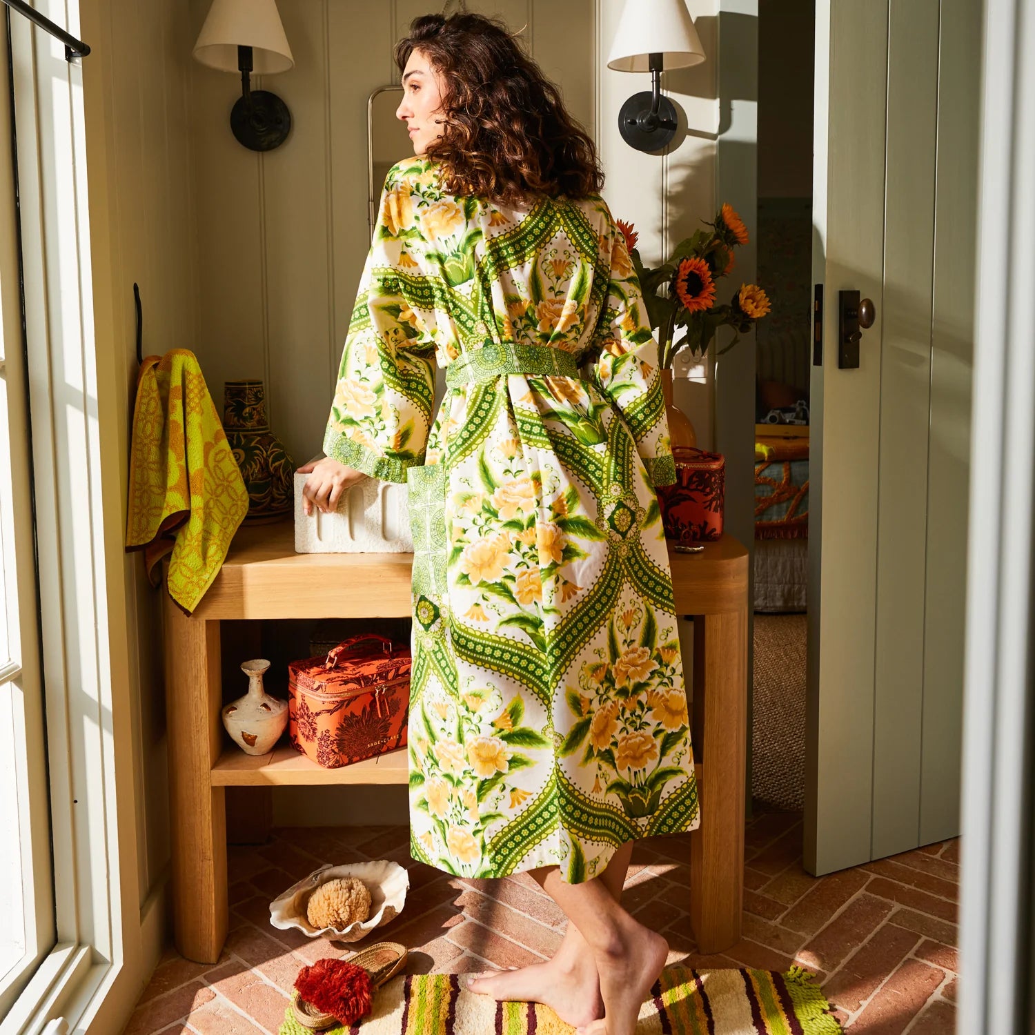 Sage x Clare - Margaret Cotton Robe - The Ivy Room Adelaide