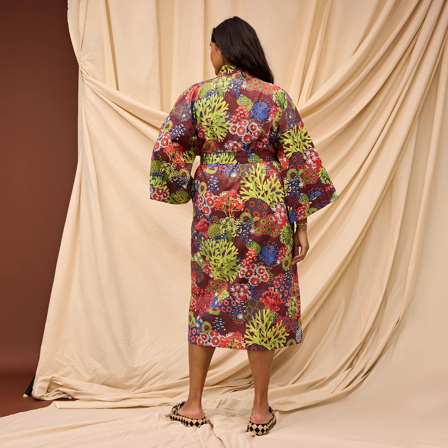 Sage x Clare - Cora Cotton Robe / Garnet - The Ivy Room Adelaide