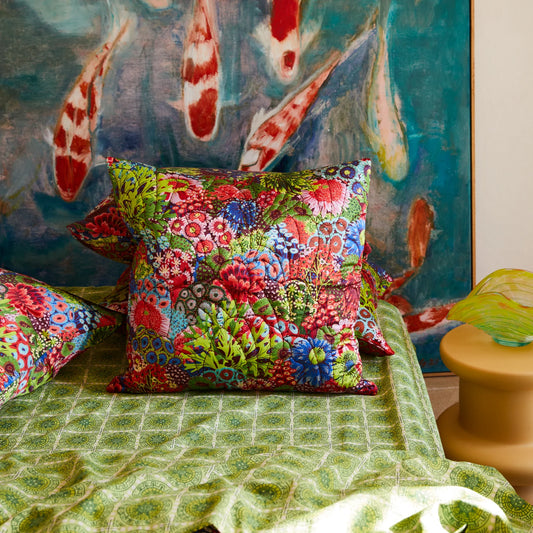 Sage x Clare - Cora Quilted Cushion Garnet - The Ivy Room Adelaide