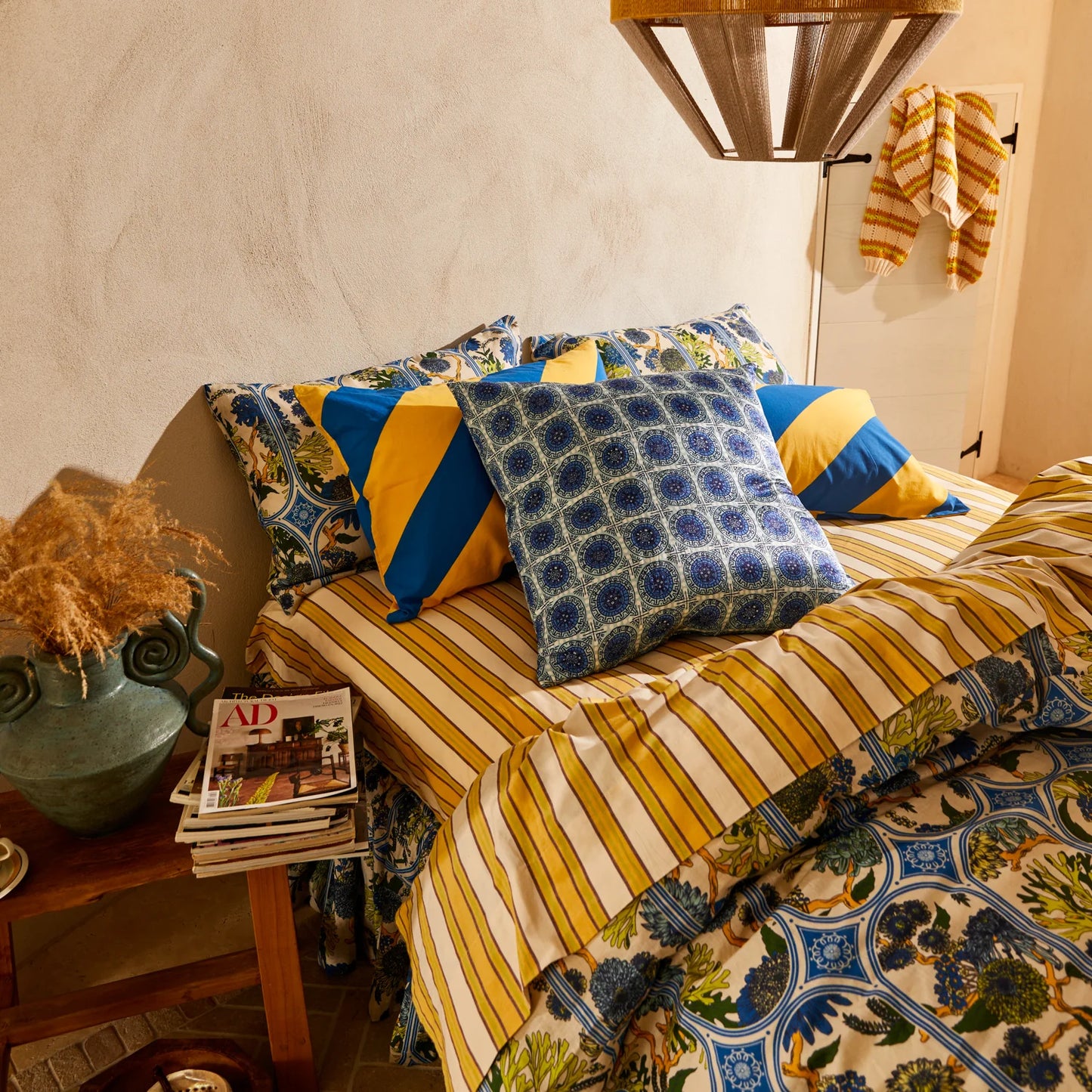 Sage x Clare - Gabriella Cushion Azure - The Ivy Room Adelaide