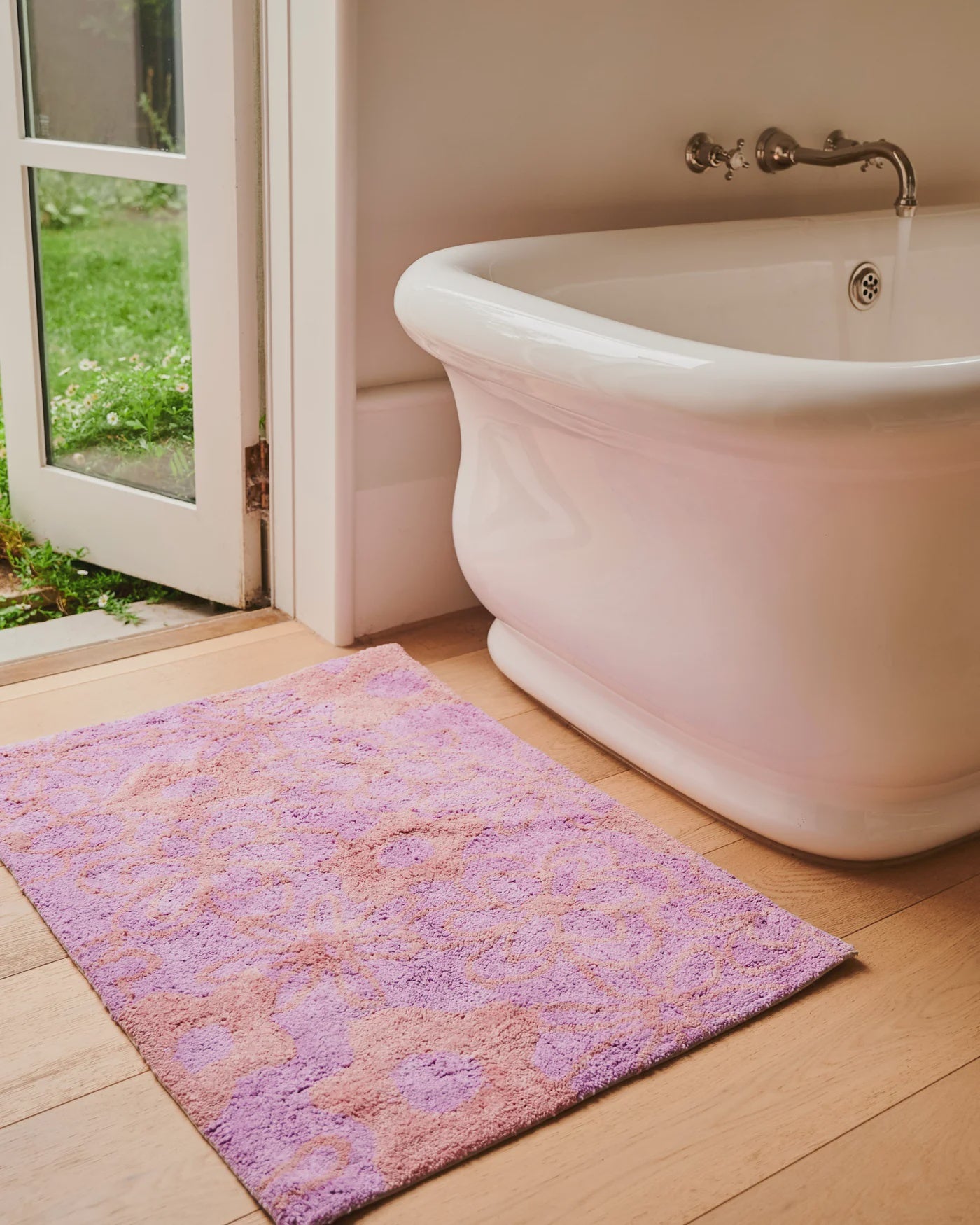 Kip & Co - Peach Fleur Bath Mat - The Ivy Room Adelaide