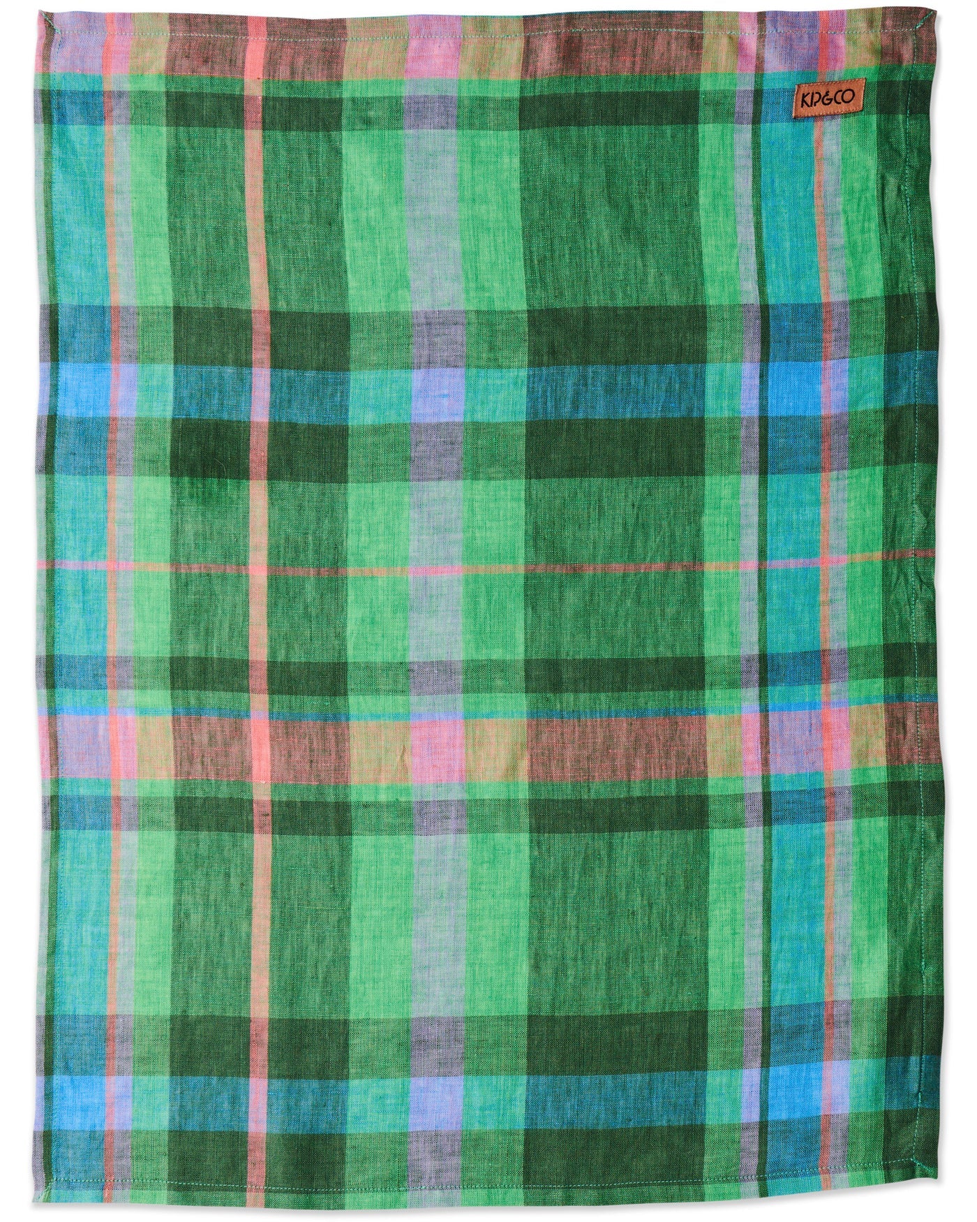 Kip & Co - Jewel of the Nile Tartan Tea Towel - The Ivy Room Adelaide