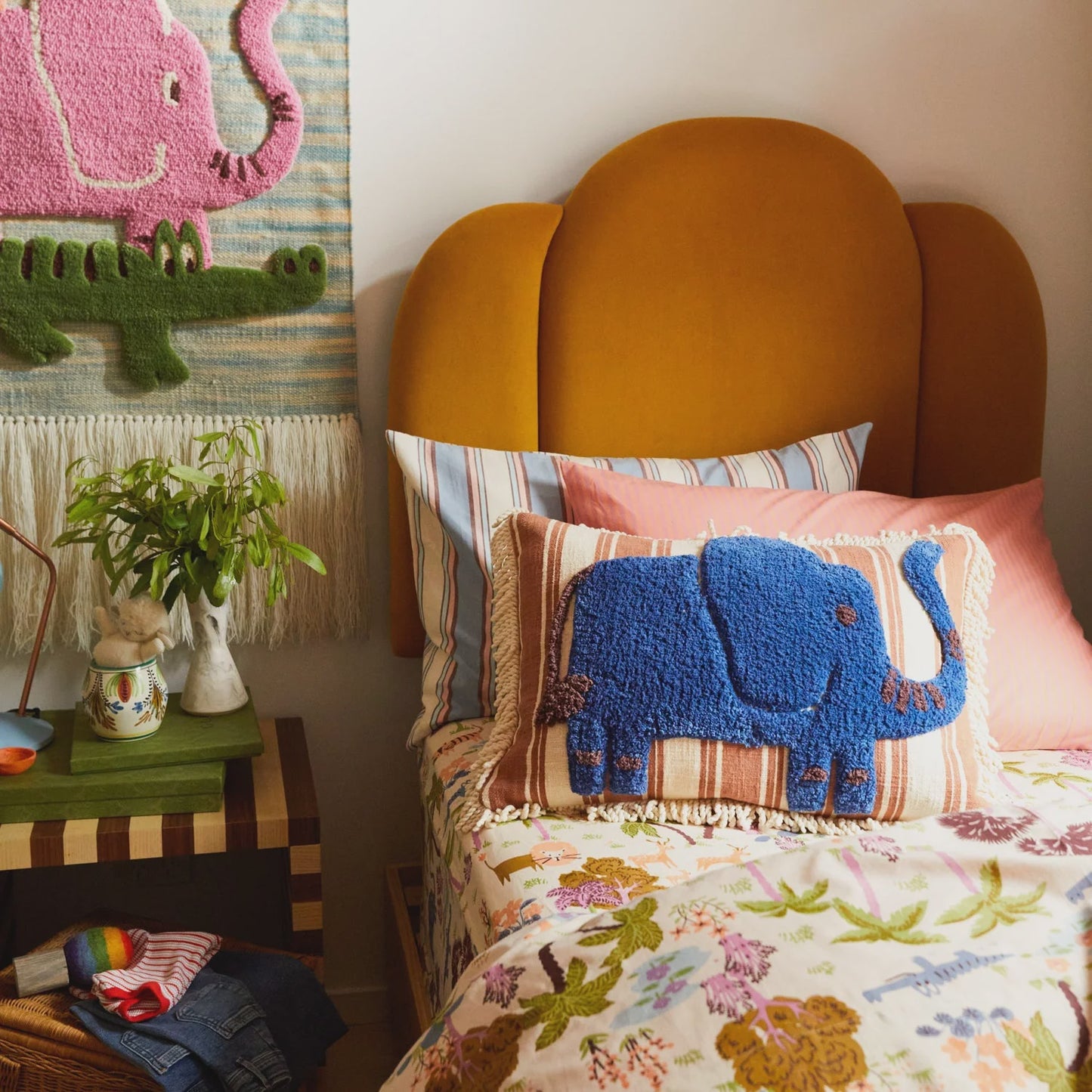 Sage x Clare -  Amara Elephant Cushion - The Ivy Room Adelaide