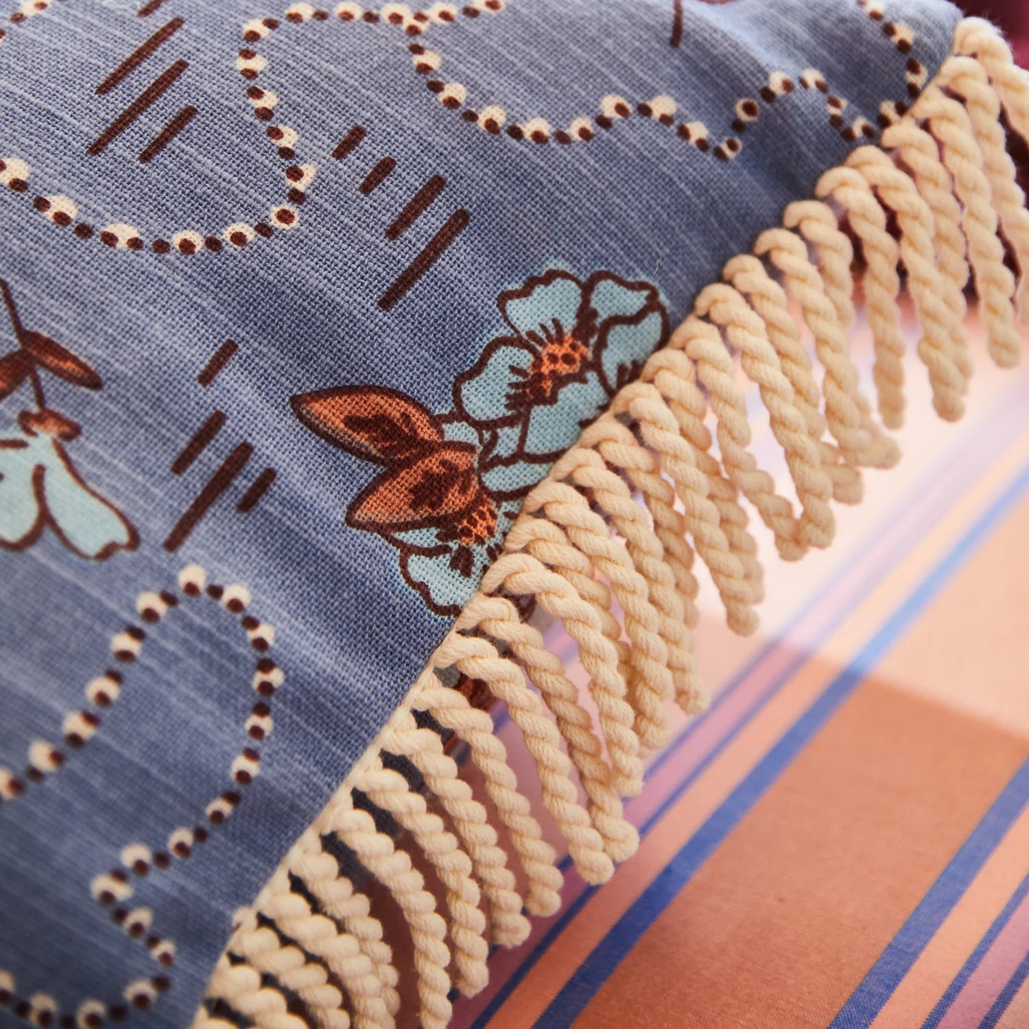 Sage x Clare - Myra Fringe Cushion - The Ivy Room Adelaide