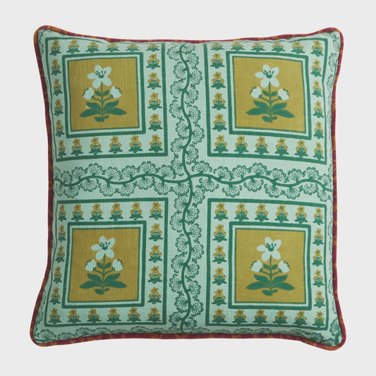 Sage x Clare - Claire Reversible Cushion Jade - The Ivy Room Adelaide