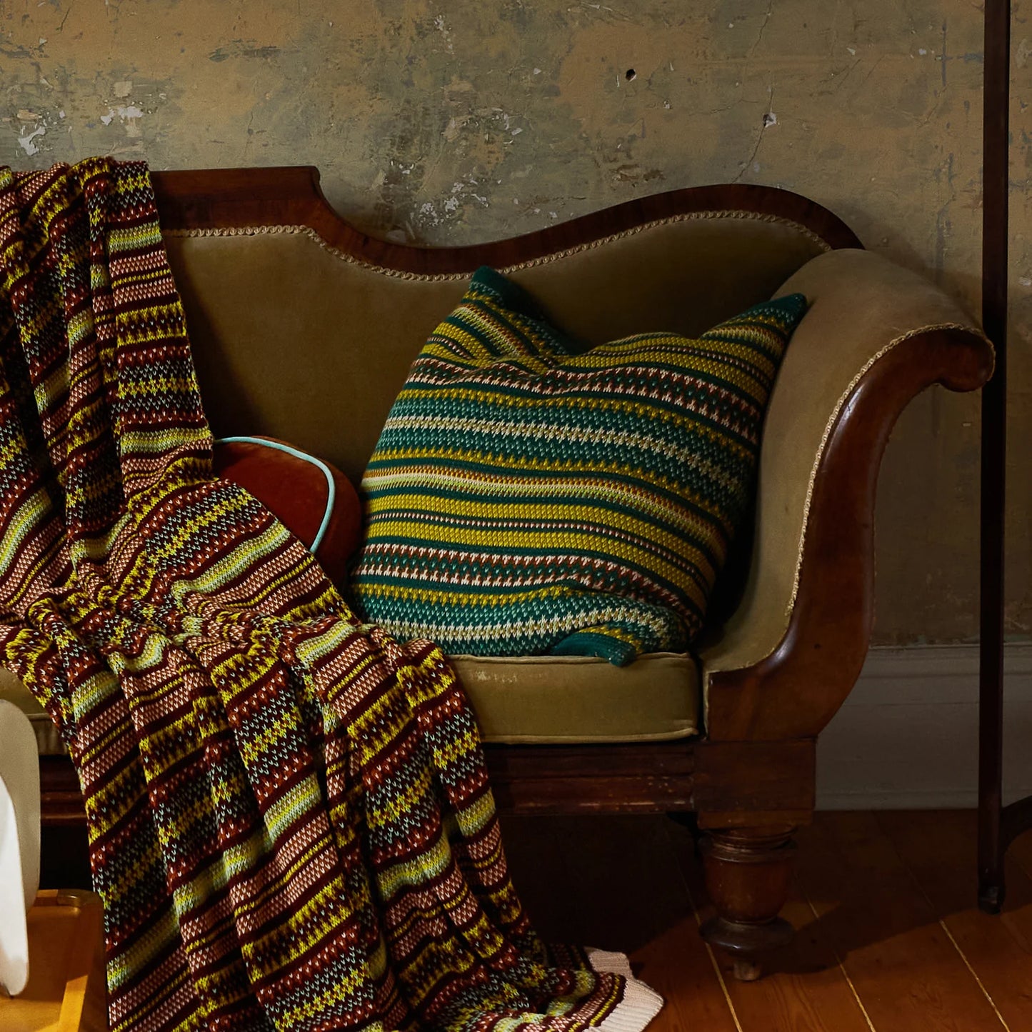 Sage x Clare - Arlette Knit Cushion - Forest - The Ivy Room Adelaide