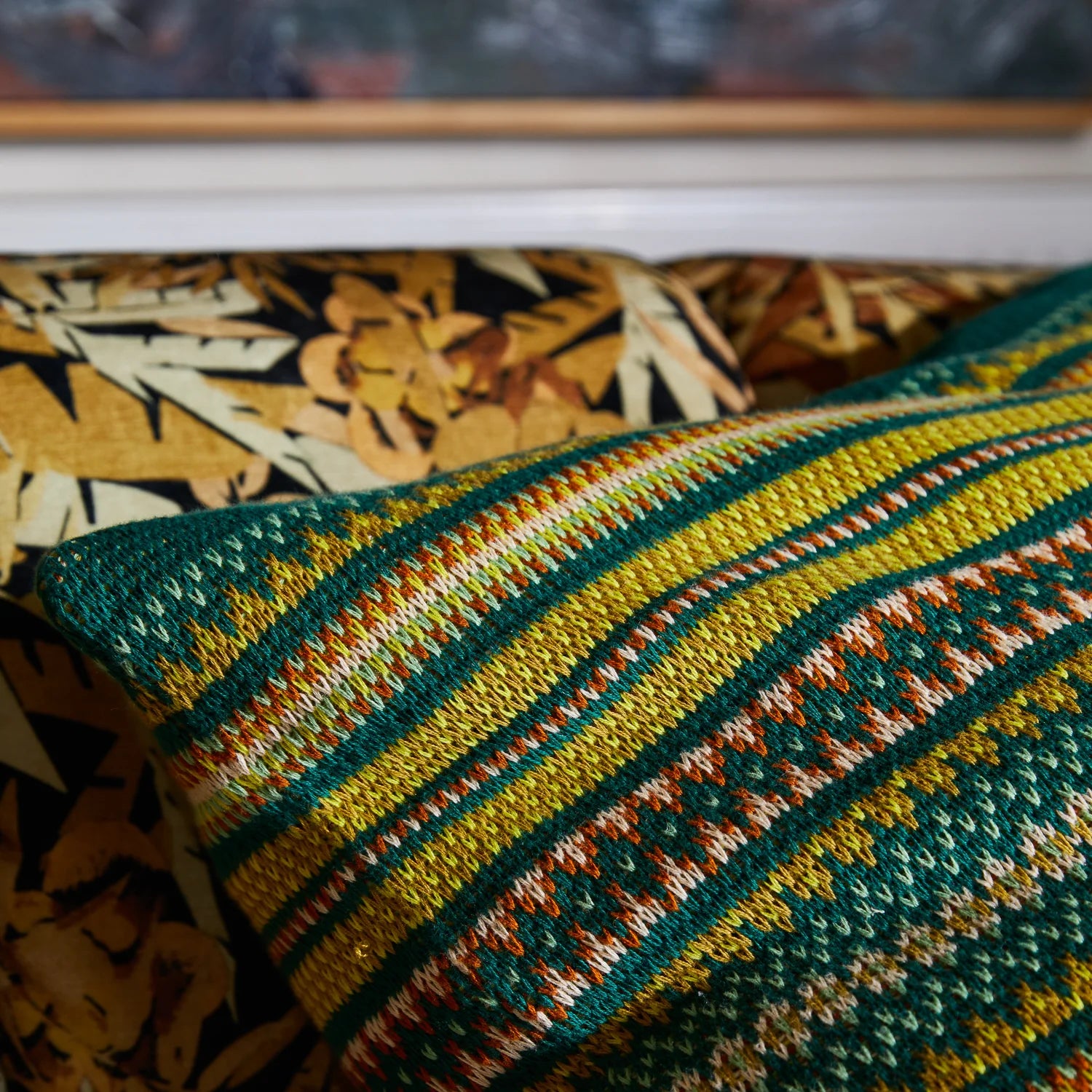 Sage x Clare - Arlette Knit Cushion - Forest - The Ivy Room Adelaide