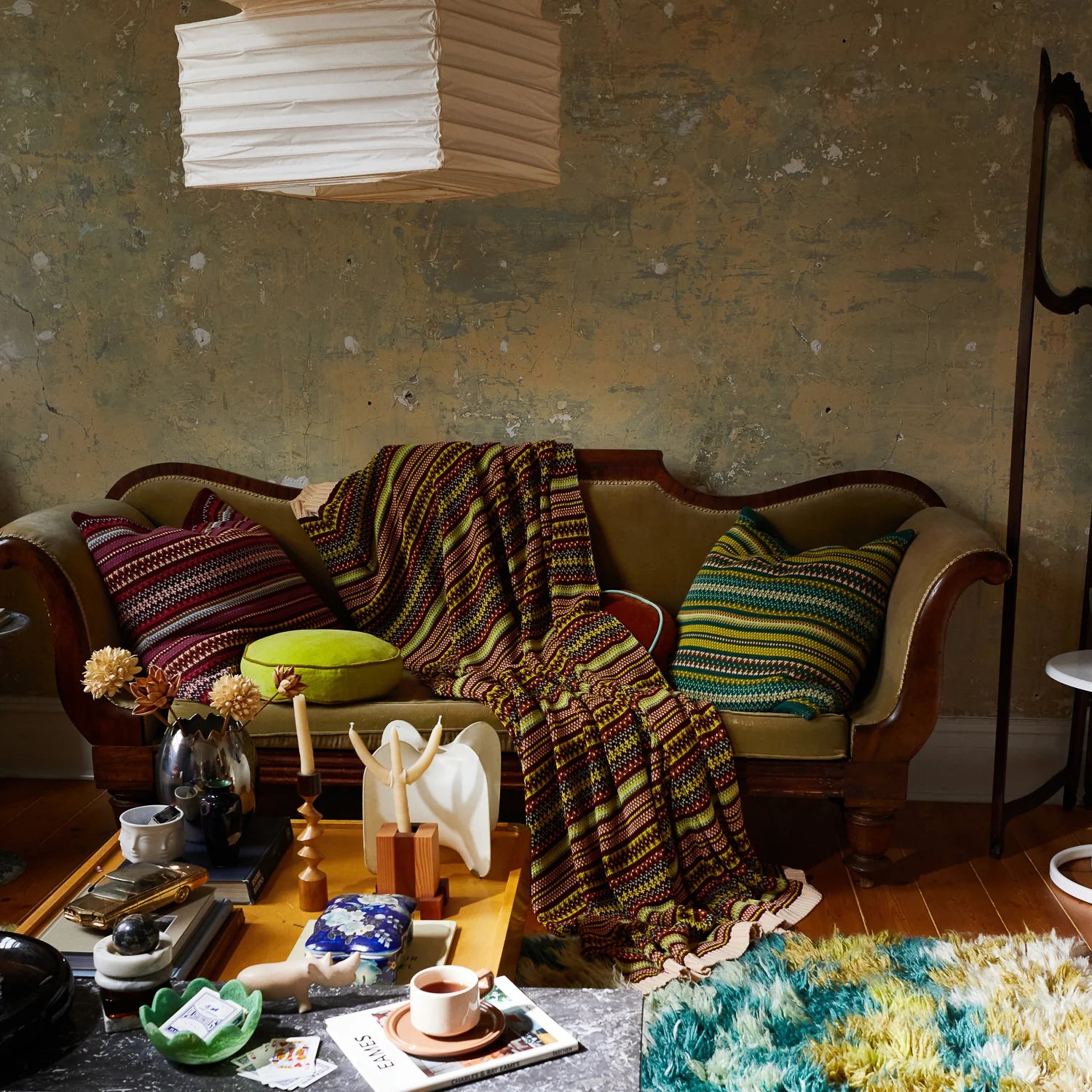 Sage x Clare - Arlette Knit Cushion - Forest - The Ivy Room Adelaide