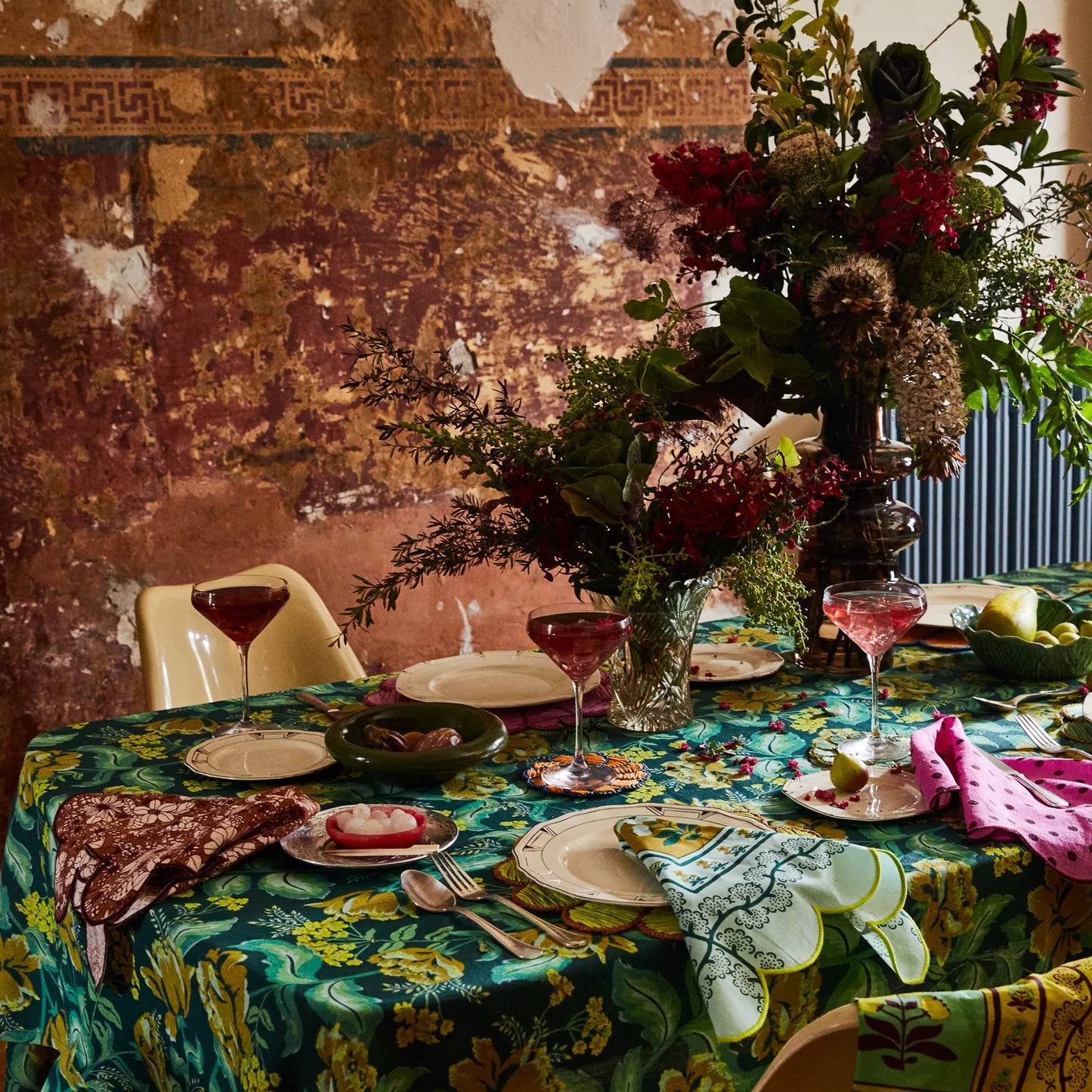 Sage x Clare - Margot Table Cloth | Forest - The Ivy Room Adelaide