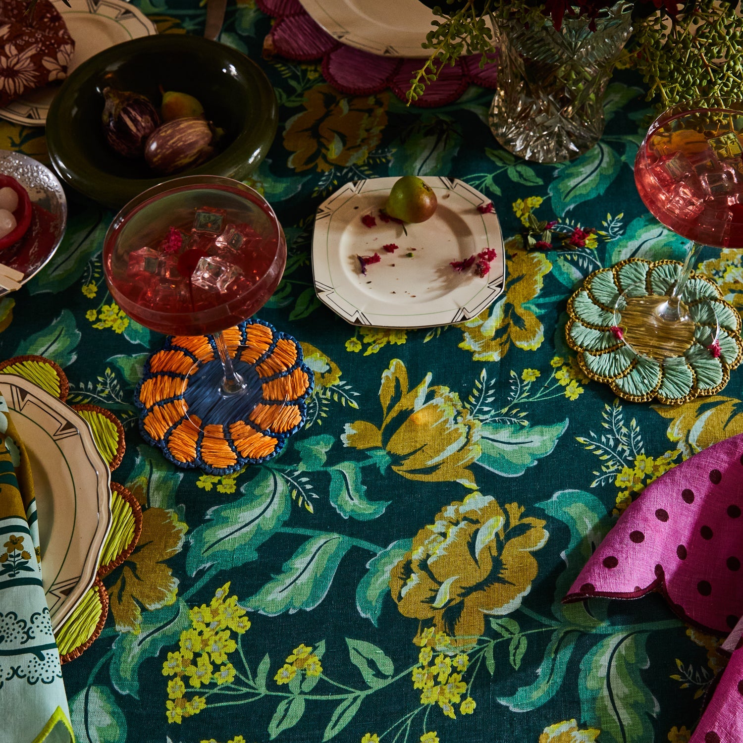 Sage x Clare - Margot Table Cloth | Forest - The Ivy Room Adelaide