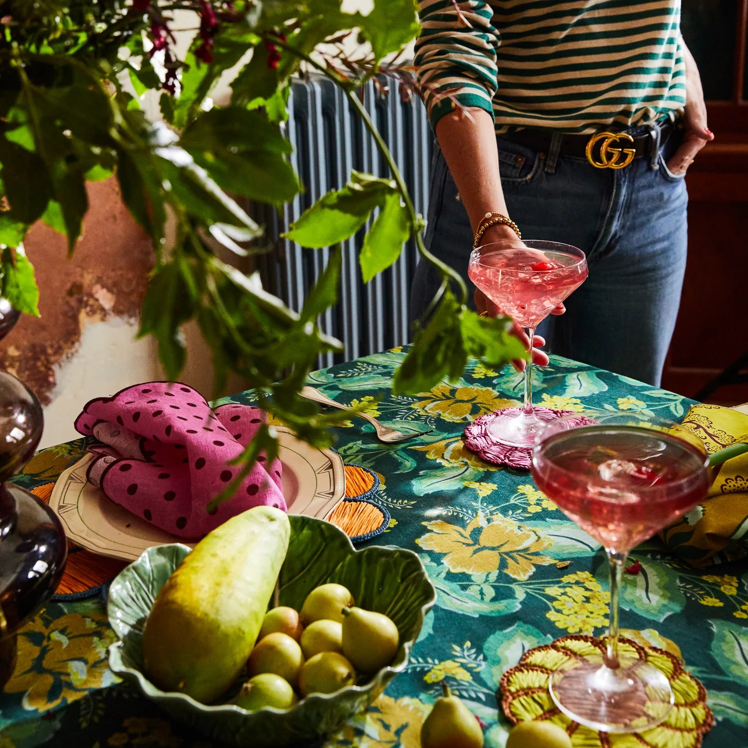 Sage x Clare - Margot Table Cloth | Forest - The Ivy Room Adelaide