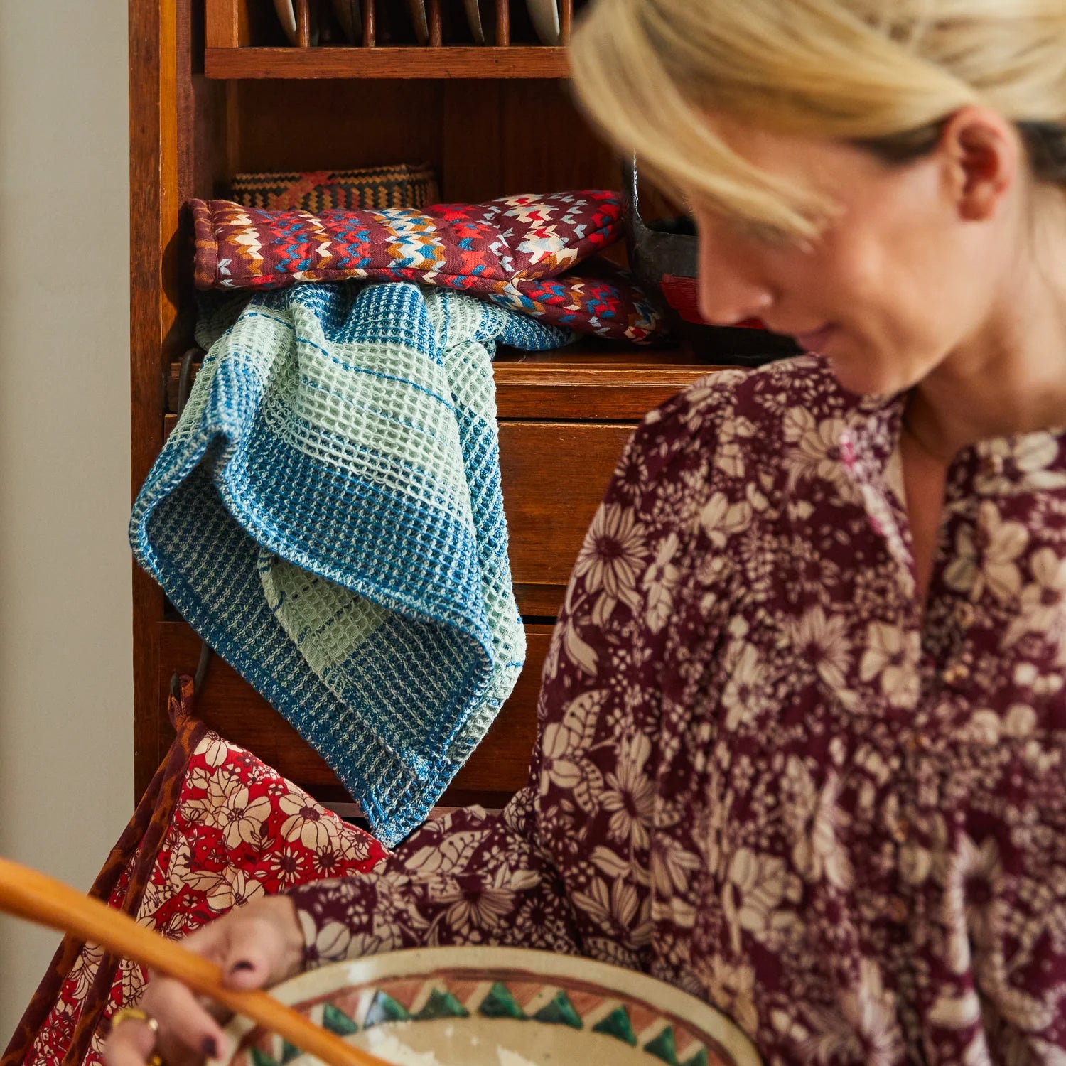 Sage x Clare - Brigitte Tea Towel | Jade - The Ivy Room Adelaide