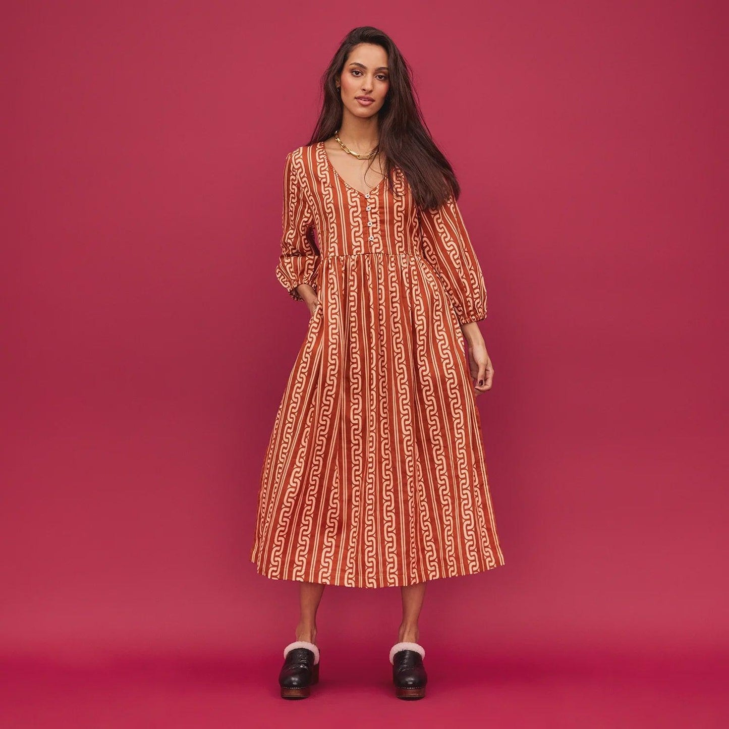 Sage x Clare - Fidel 3/4 Sleeve Maxi Dress - The Ivy Room Adelaide