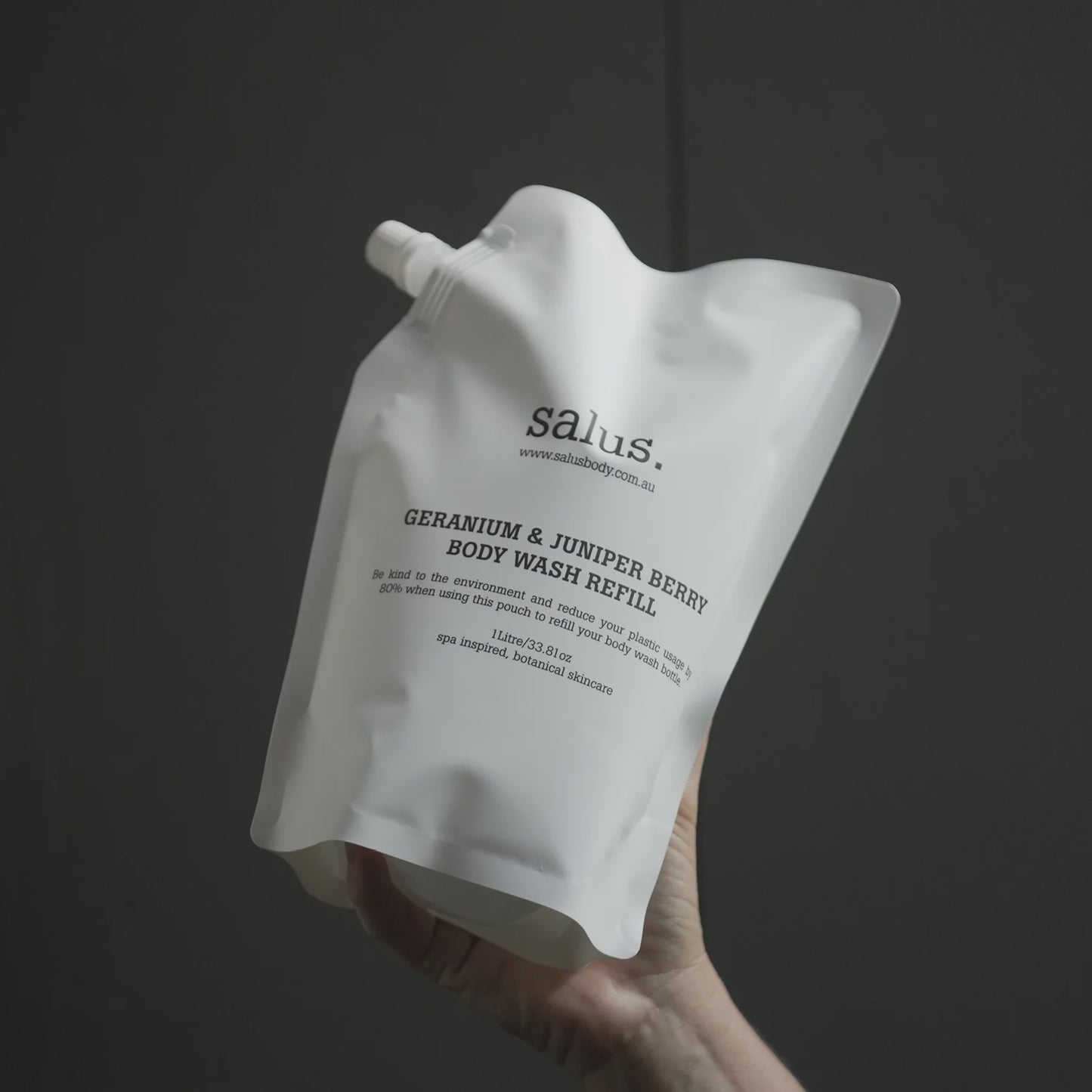 Salus - Geranium & Juniper Berry Body Wash Refill 1 Litre - The Ivy Room Adelaide