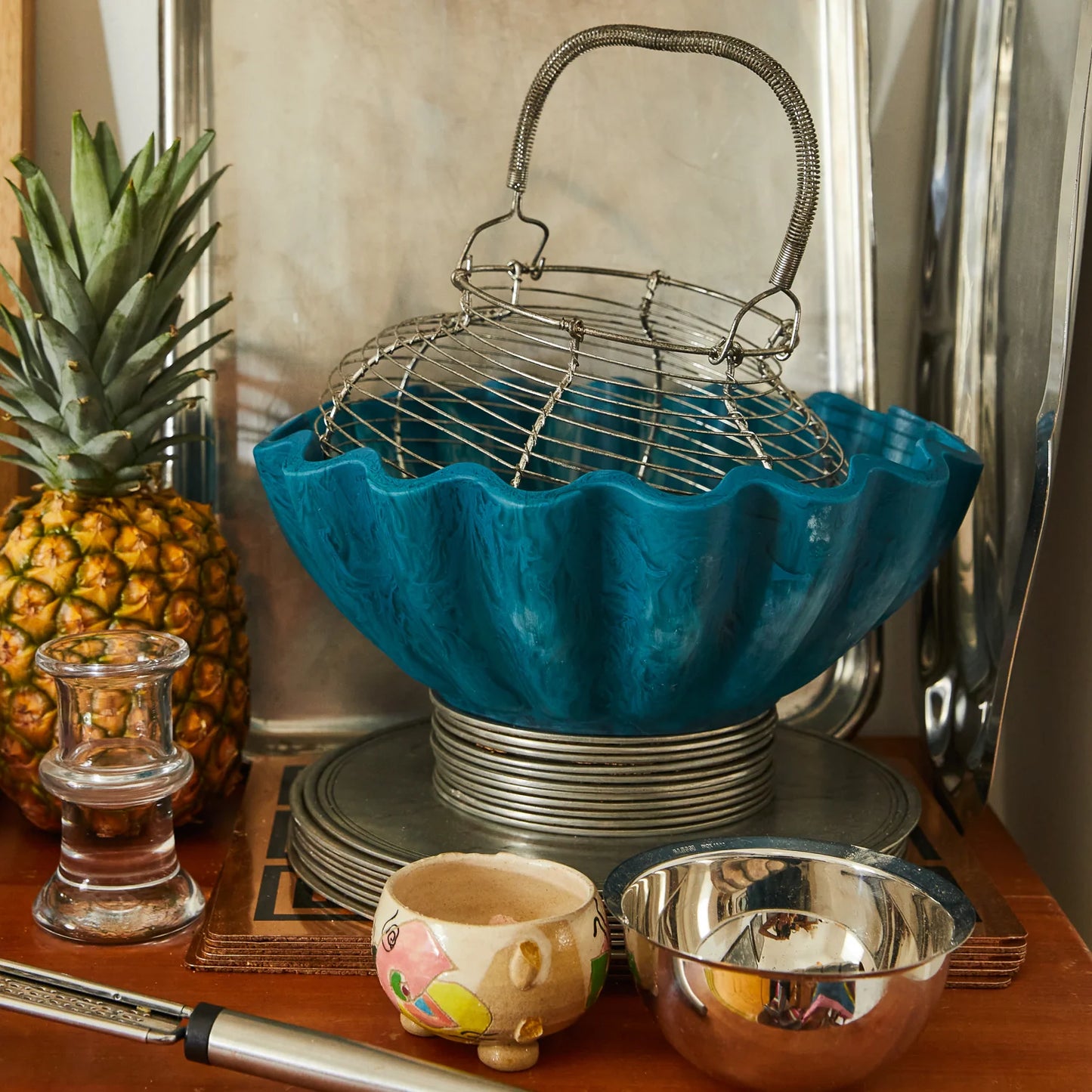 Sage x Clare - Resin Venus Bowl Capri - The Ivy Room Adelaide