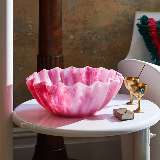 Sage x Clare - Resin Venus Bowl Fuchsia - The Ivy Room Adelaide