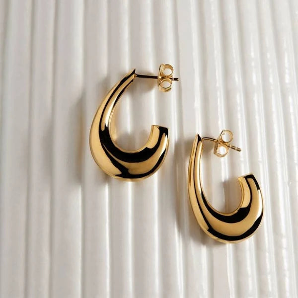 Najo - Sweep Stud Earring Gold - The Ivy Room Adelaide