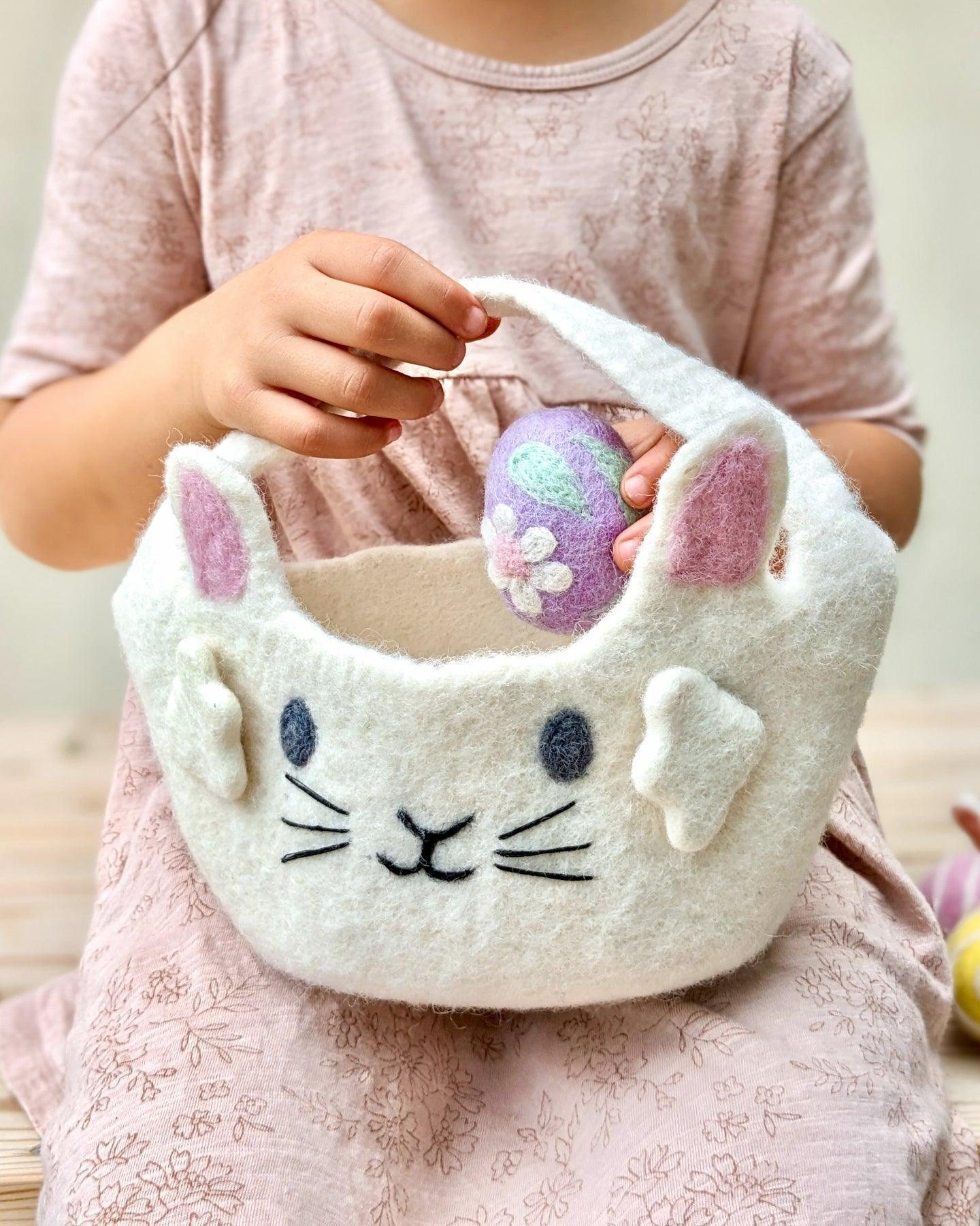 Tara Treasures - Felt Easter Egg Hunt Basket - The Ivy Room Adelaide