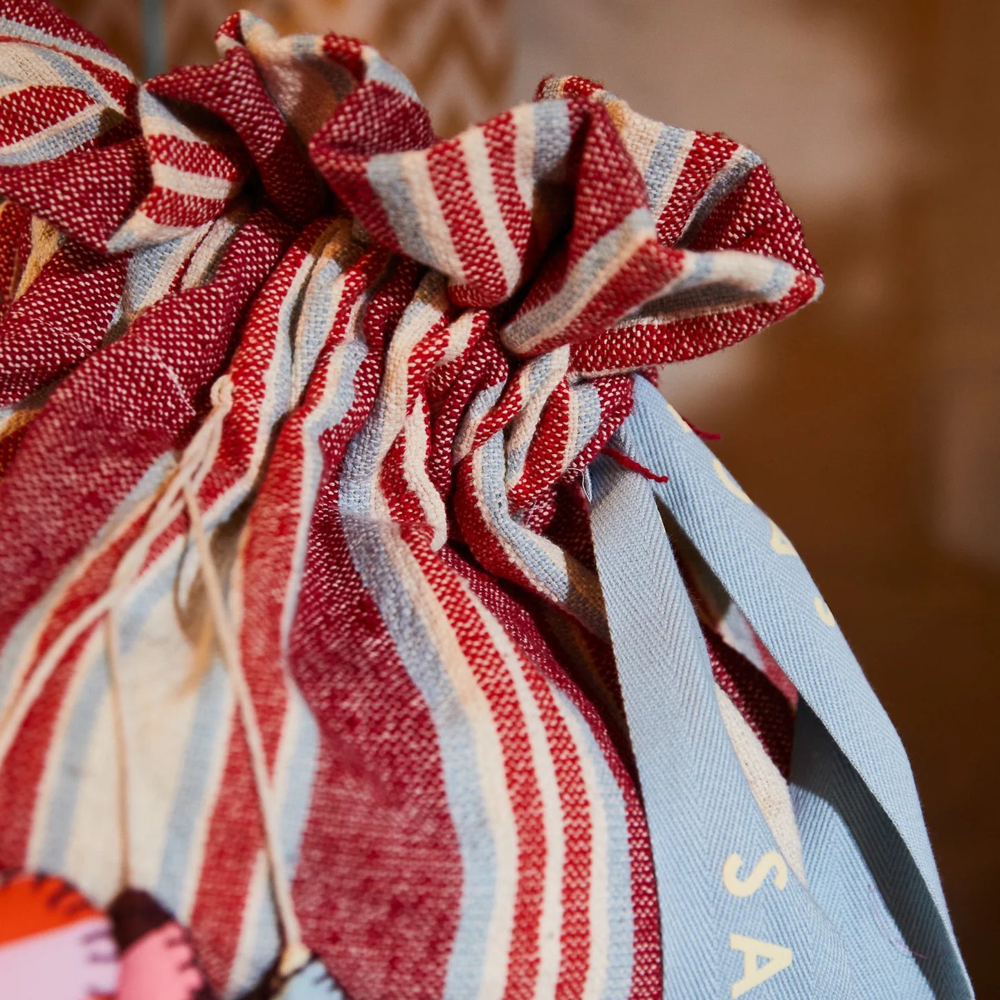 Sage x Clare - Selene Christmas Santa Sack / Crimson - The Ivy Room Adelaide