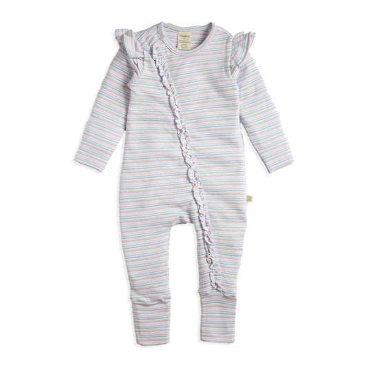 Tiny Twig - Long Sleeve Zipsuit Candy Stripes