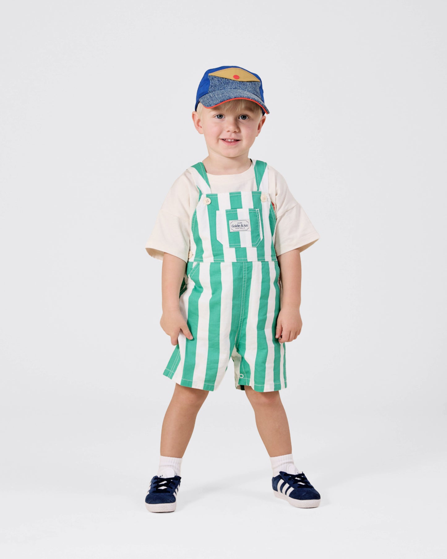 Goldie + Ace - Burton Overall | Happy Stripe