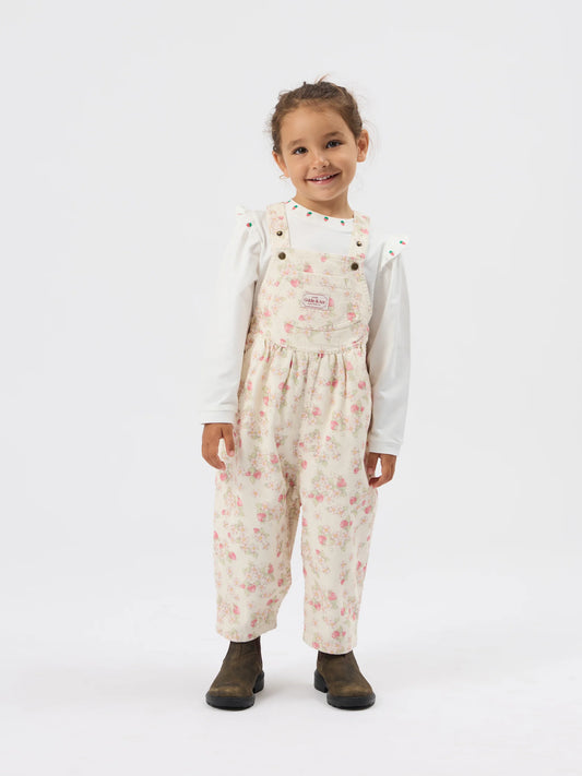 Goldie + Ace - Vintage Corduroy Overalls / Strawberry Fields