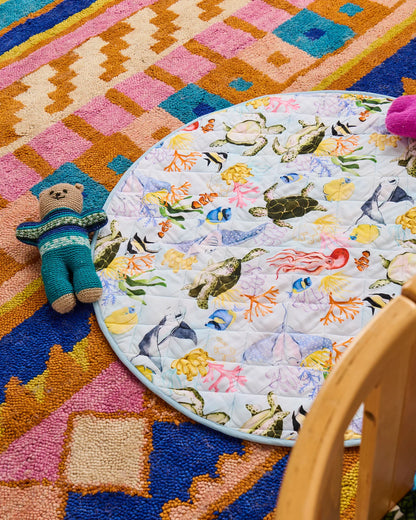 Kip & Co - Reef Life Quilted Baby Play Mat