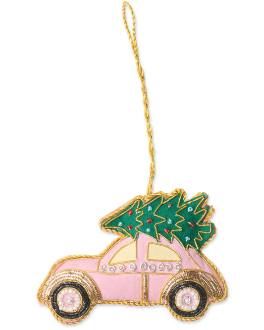 Kip & Co - Christmas Decoration Pink Car - The Ivy Room Adelaide