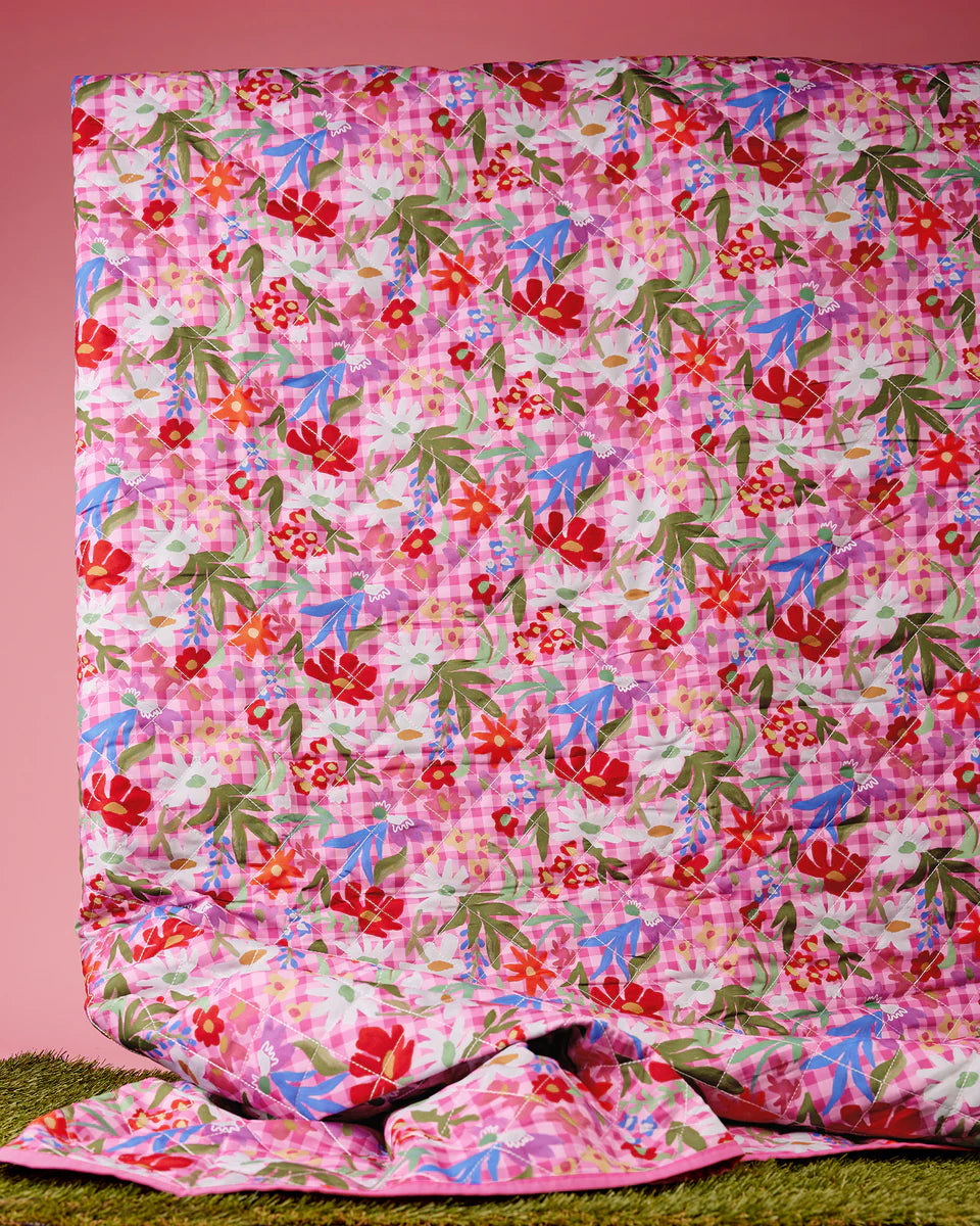 The Somewhere Co - XL Picnic Rug Flowerburst - The Ivy Room Adelaide