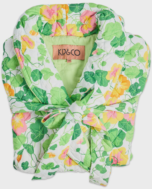 Kip & Co - Nasturtium Quilted Cotton Robe - The Ivy Room Adelaide