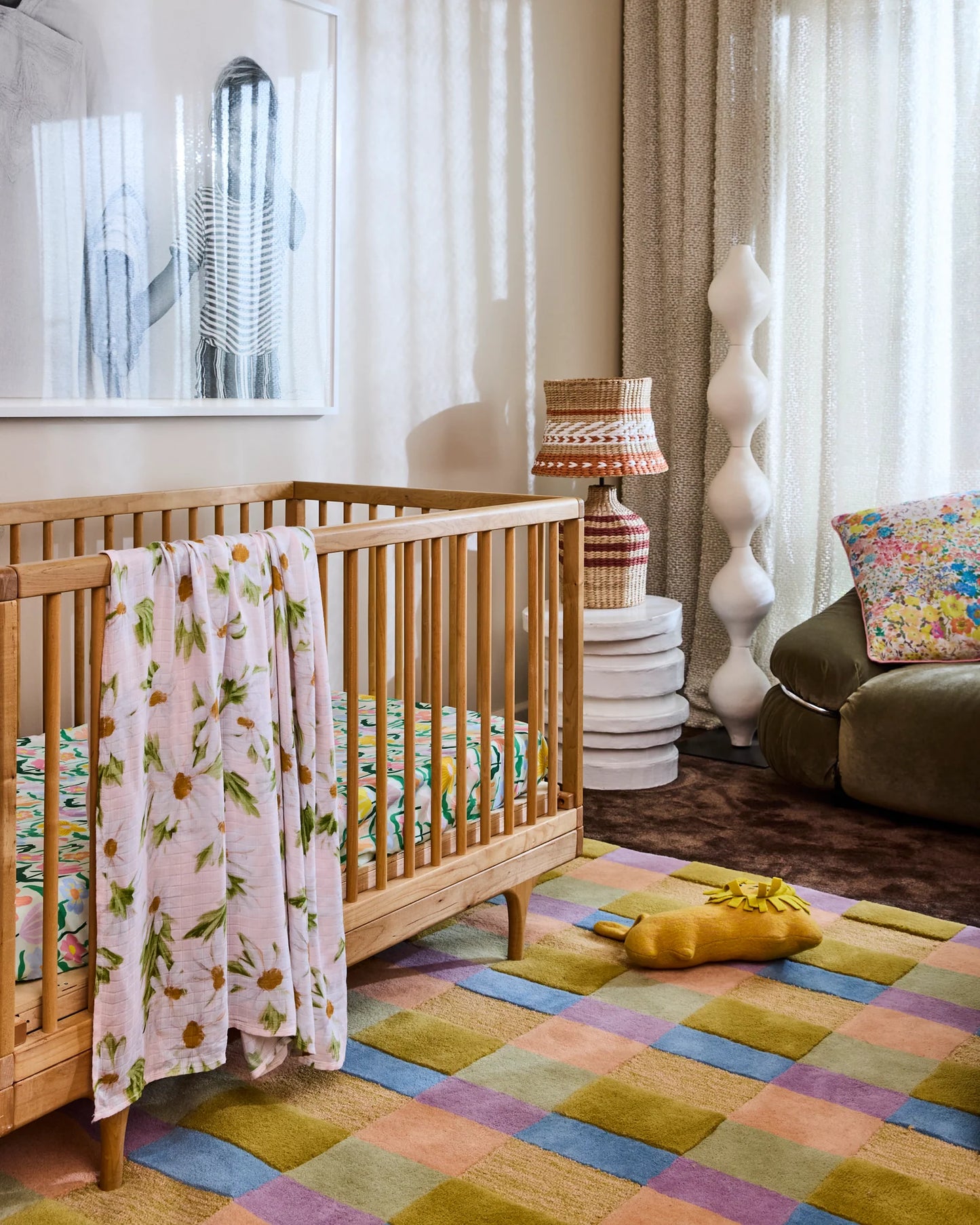 Kip & Co - Sweet Daisy Bamboo Swaddle - The Ivy Room Adelaide